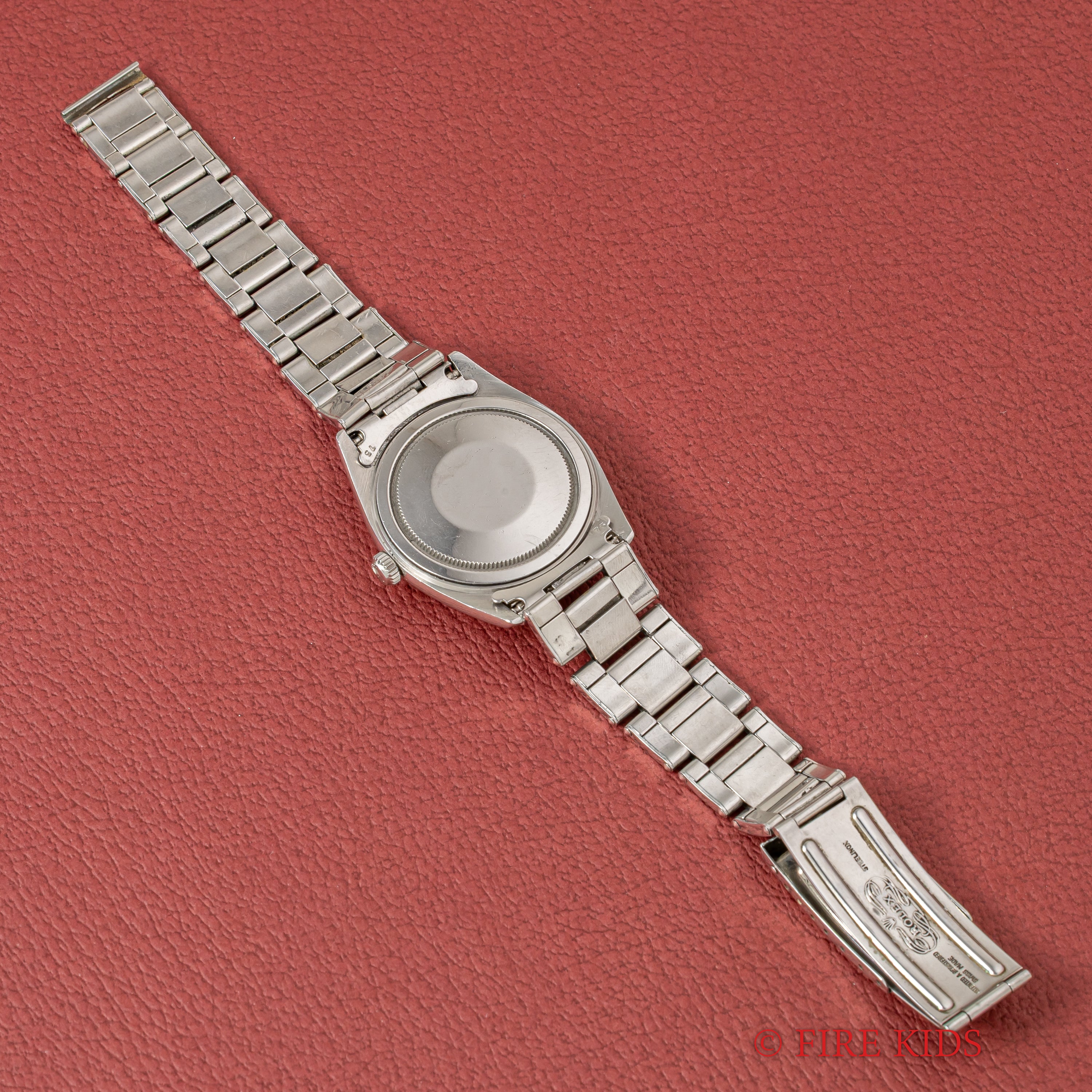 ロレックス オイスター 36㎜ビッグケース 1963年製 Ref.6424 アルファハンド 20㎜リベットブレス