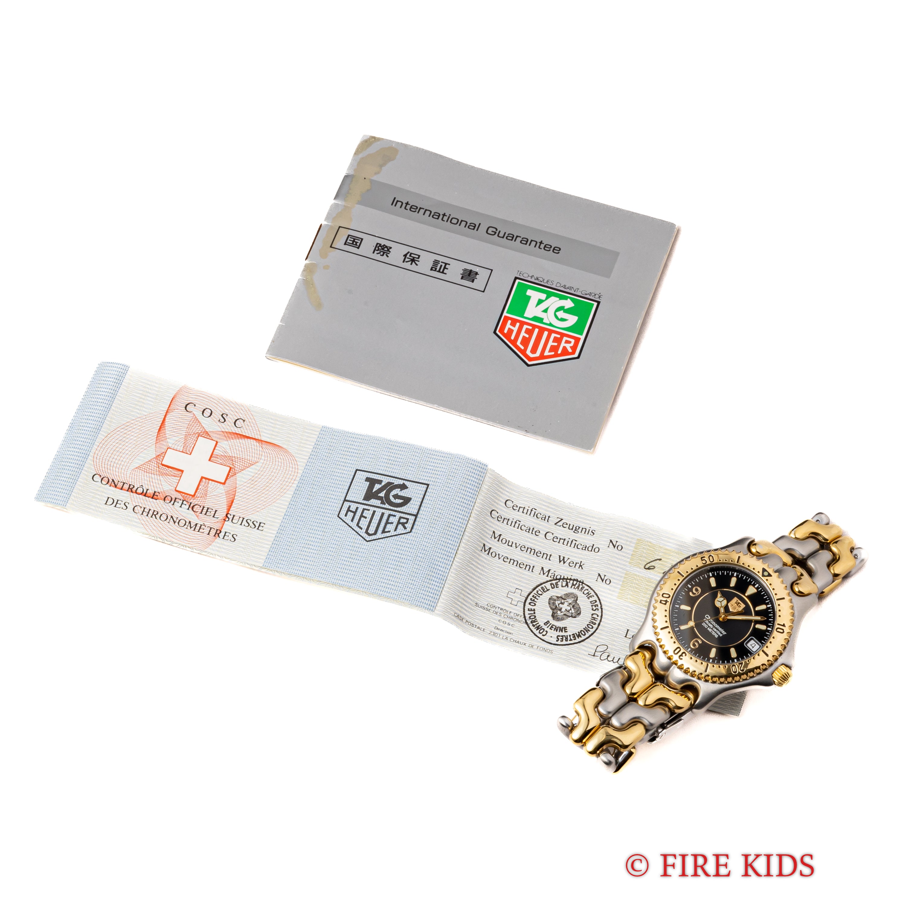 タグホイヤー セルシリーズ クロノメーター 自動巻き コンビ 1995年ギャラ Ref.WG5122-P0 ギャラ、クロノメーター証付