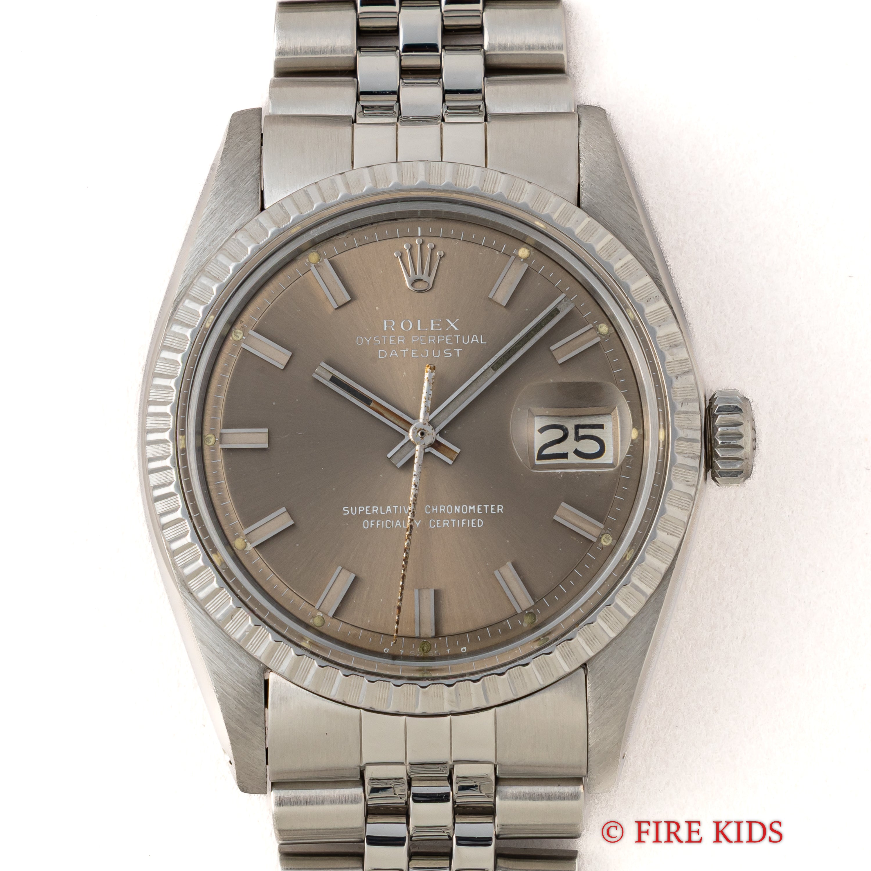 ROLEX デイトジャスト　グレー　1603 ロレックス デイトジャスト グレーゴーストダイヤル ワイド