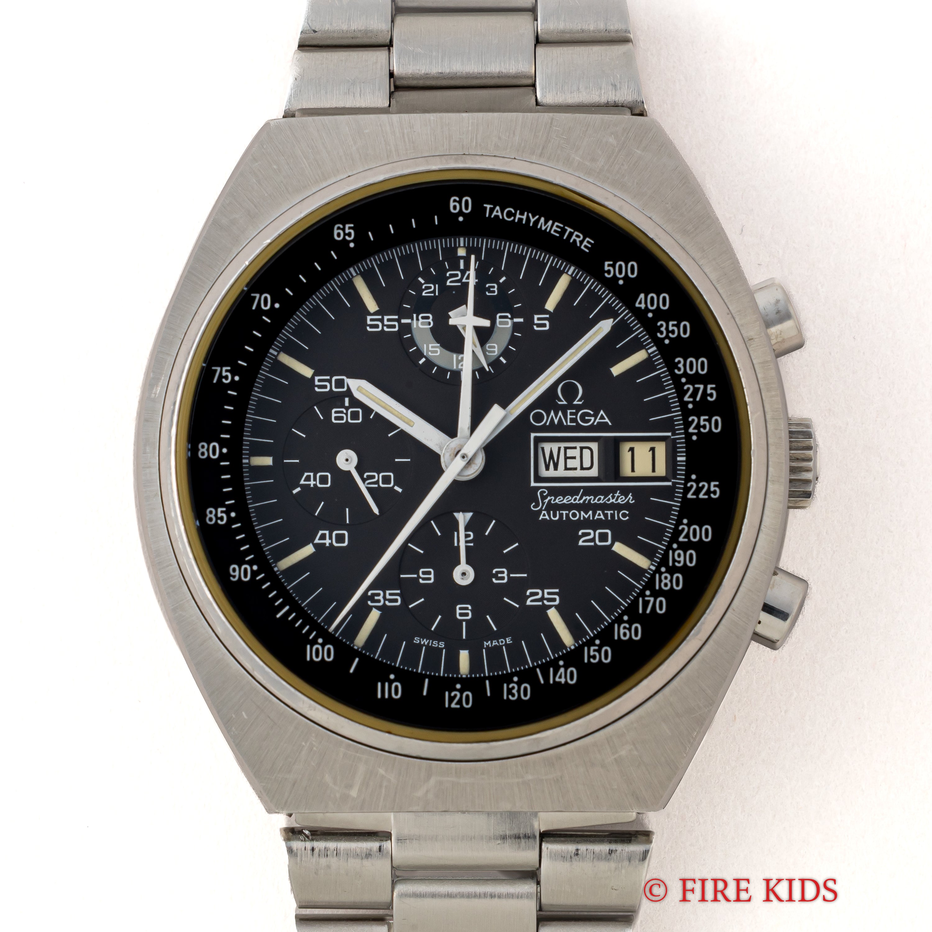 オメガ スピードマスター Mk4.5 1982年製 オリジナルダイヤル 自動巻きクロノグラフ 純正ステンレスブレス