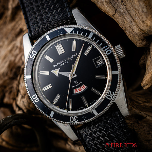オリンピア オリエント ウィークリー 21ダイバー 1960年代 日本語曜日
