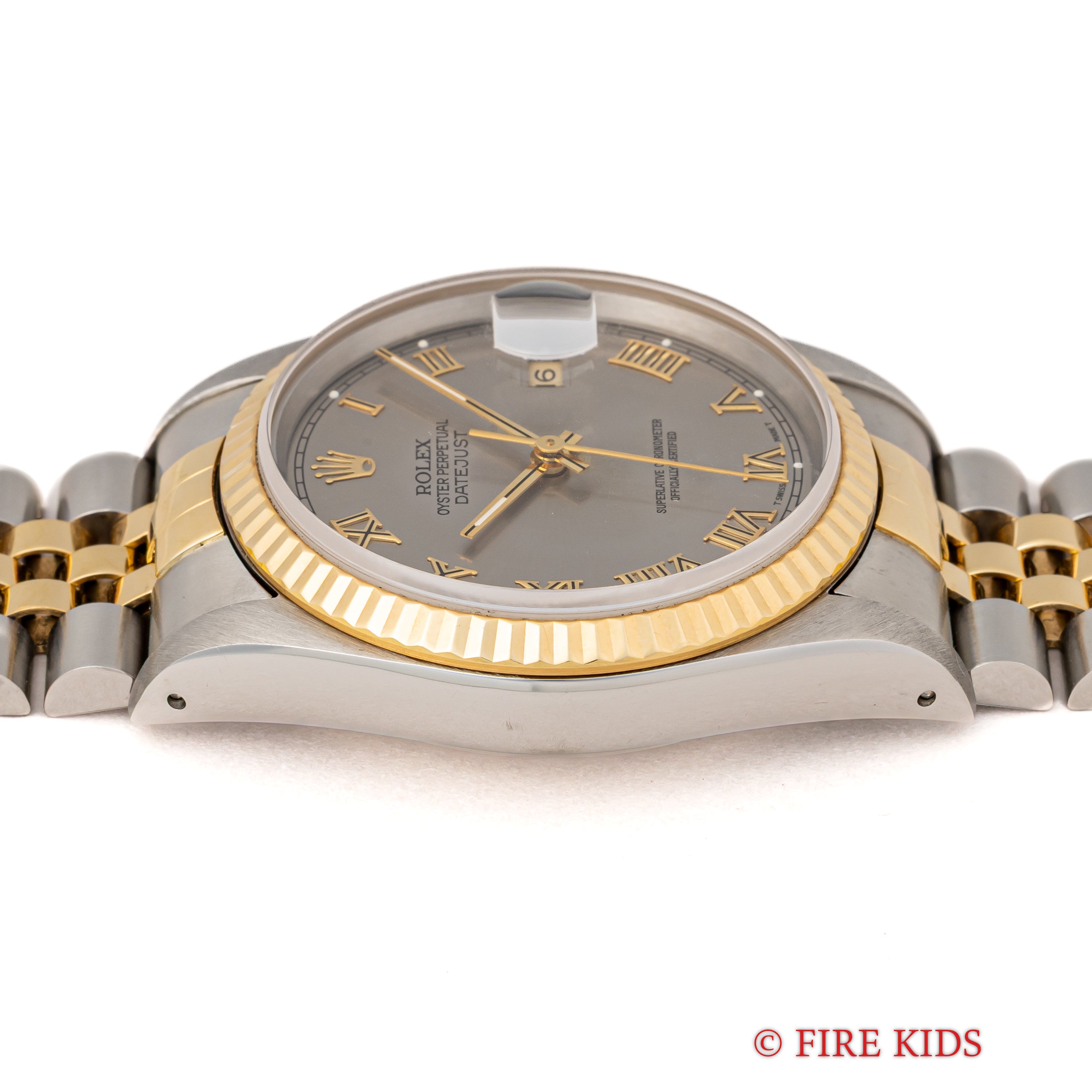 ロレックス デイトジャスト 1991年製 コンビ Ref.16233 グレーローマン