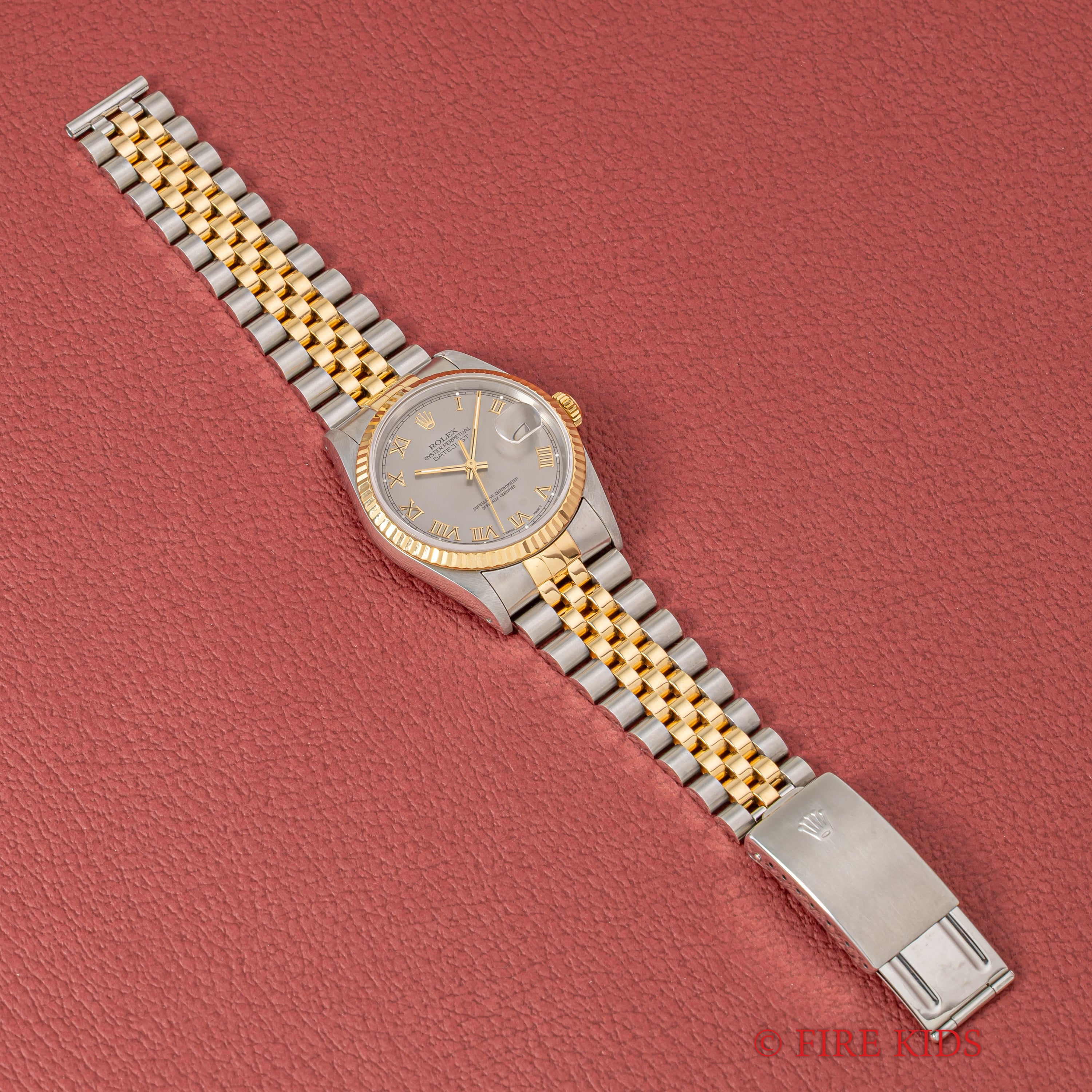 ロレックス デイトジャスト 1991年製 コンビ Ref.16233 グレーローマン