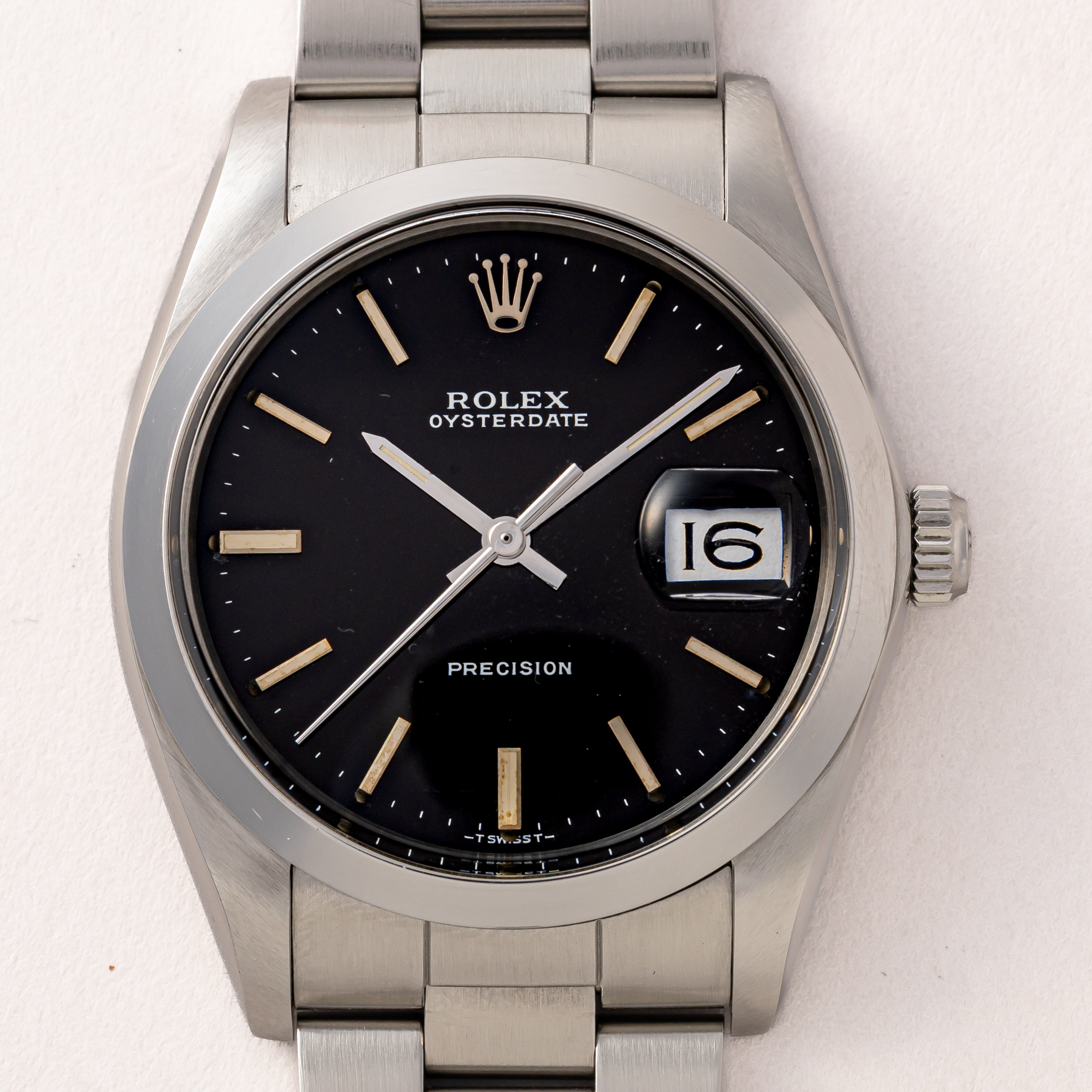 ロレックス オイスターデイト 1984年製 Ref.6694 ブラックダイヤル