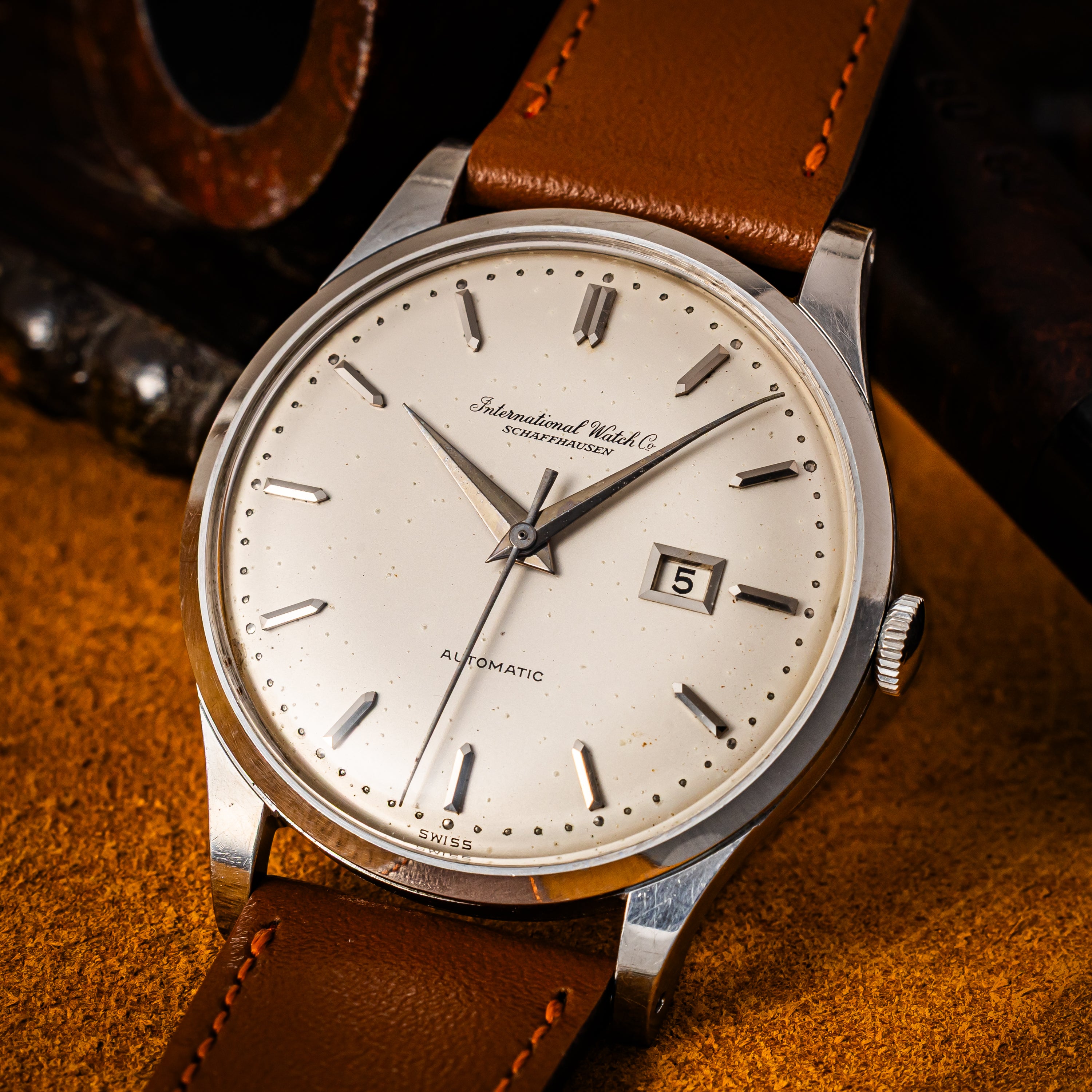 1910年代1920年代　アンティーク　オペラガウン IWC ペラトン式オートマチック Cal.8531 1962年製 寄り目デイト