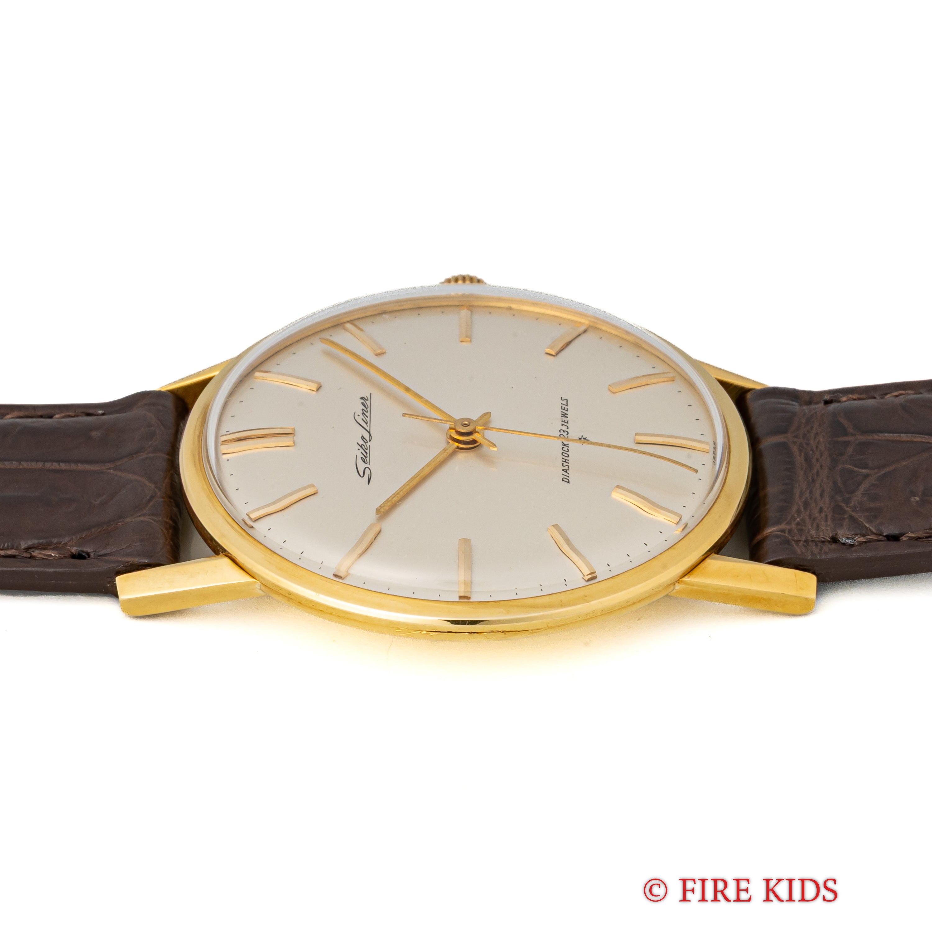 セイコー 18金無垢ライナー 1961年製 Ref.15010LN SDダイヤル 薄型手巻き