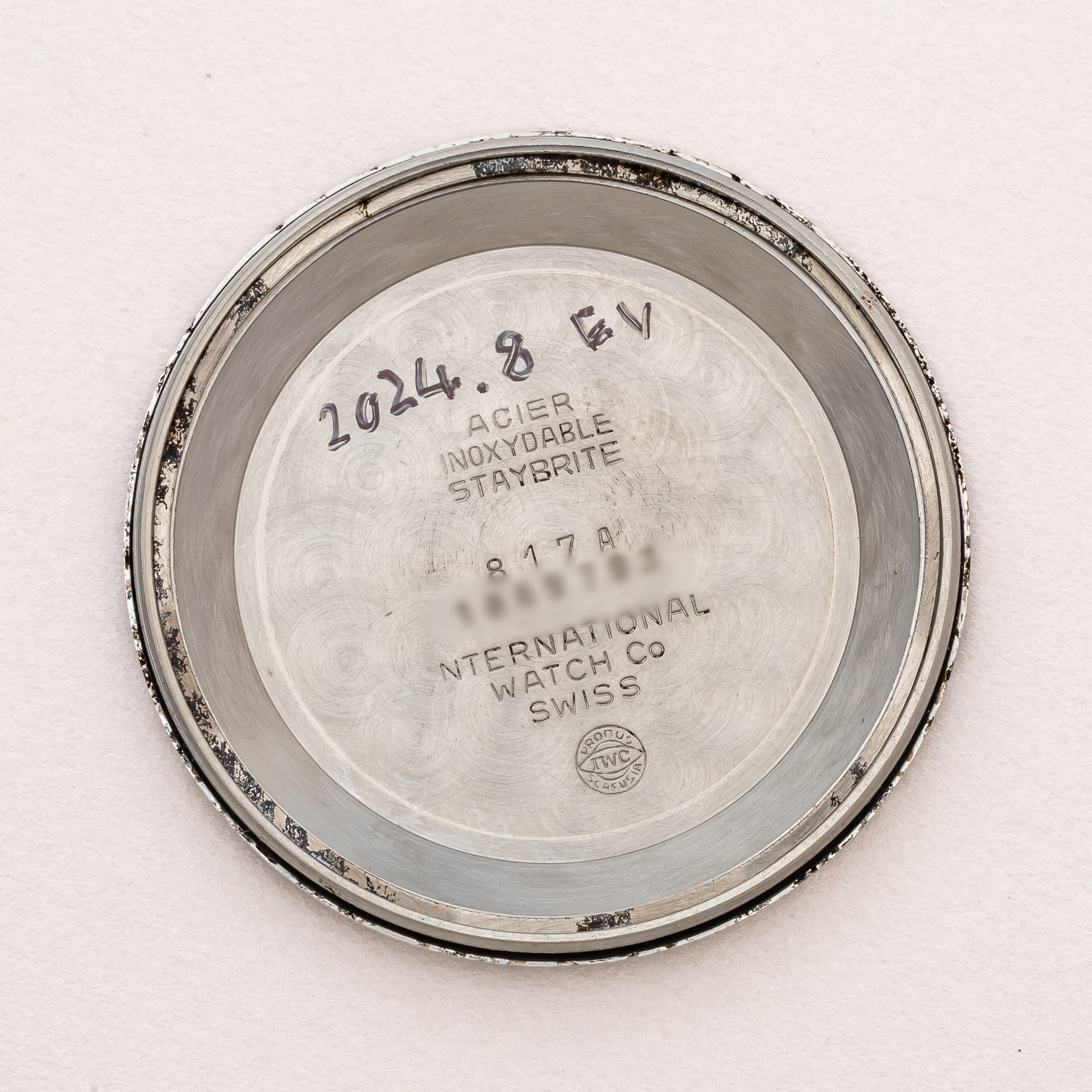 OH済 1967年製 IWC レディース 自動巻き ミッドサイズ お魚リューズ IWC ラウンドケース 1967年製 Ref.817A オートマチック Cal.854