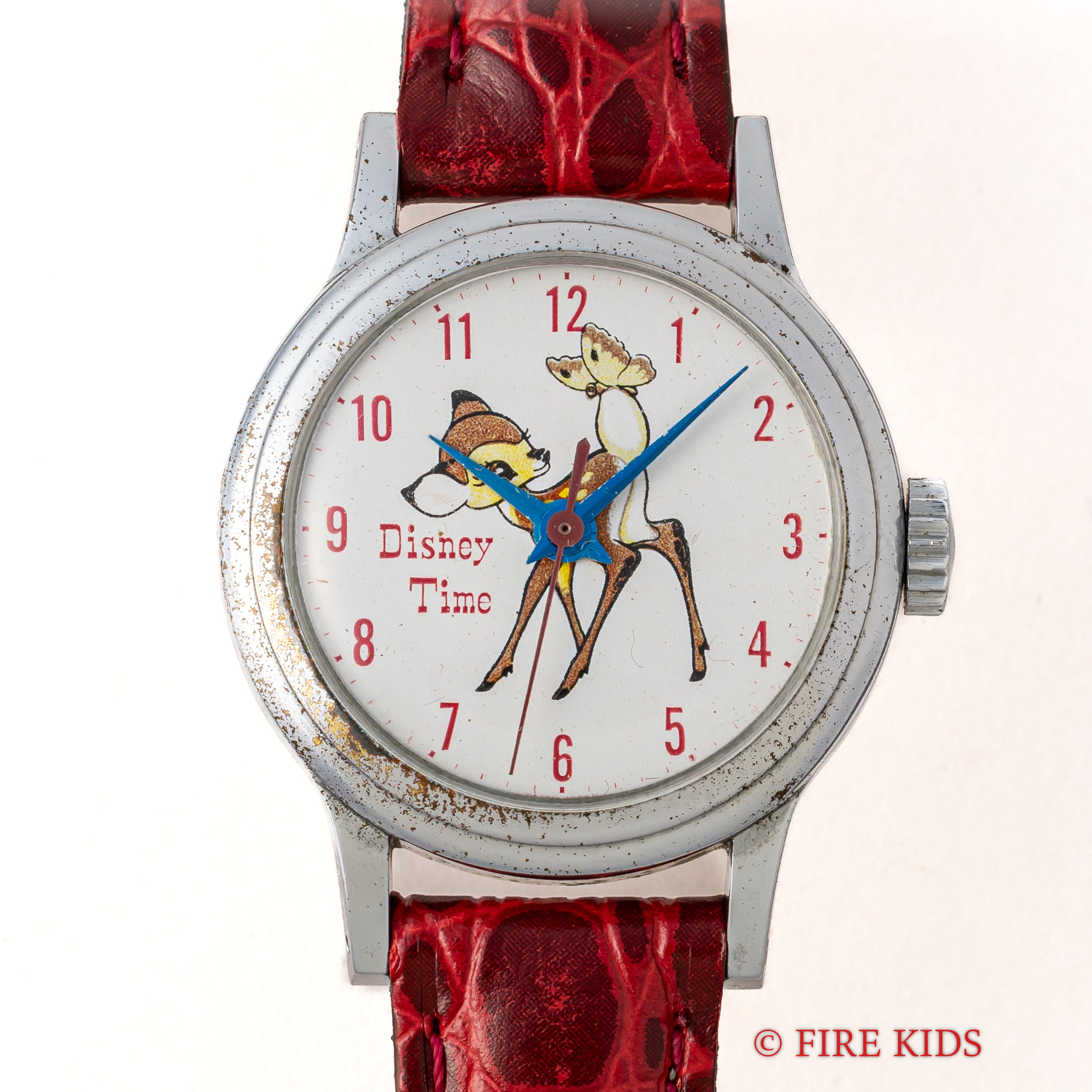 希少 ディズニータイム ゼンマイ式時計 バンビ 101匹わんちゃん 希少 ディズニータイム ゼンマイ式時計 バンビ 101匹わんちゃん