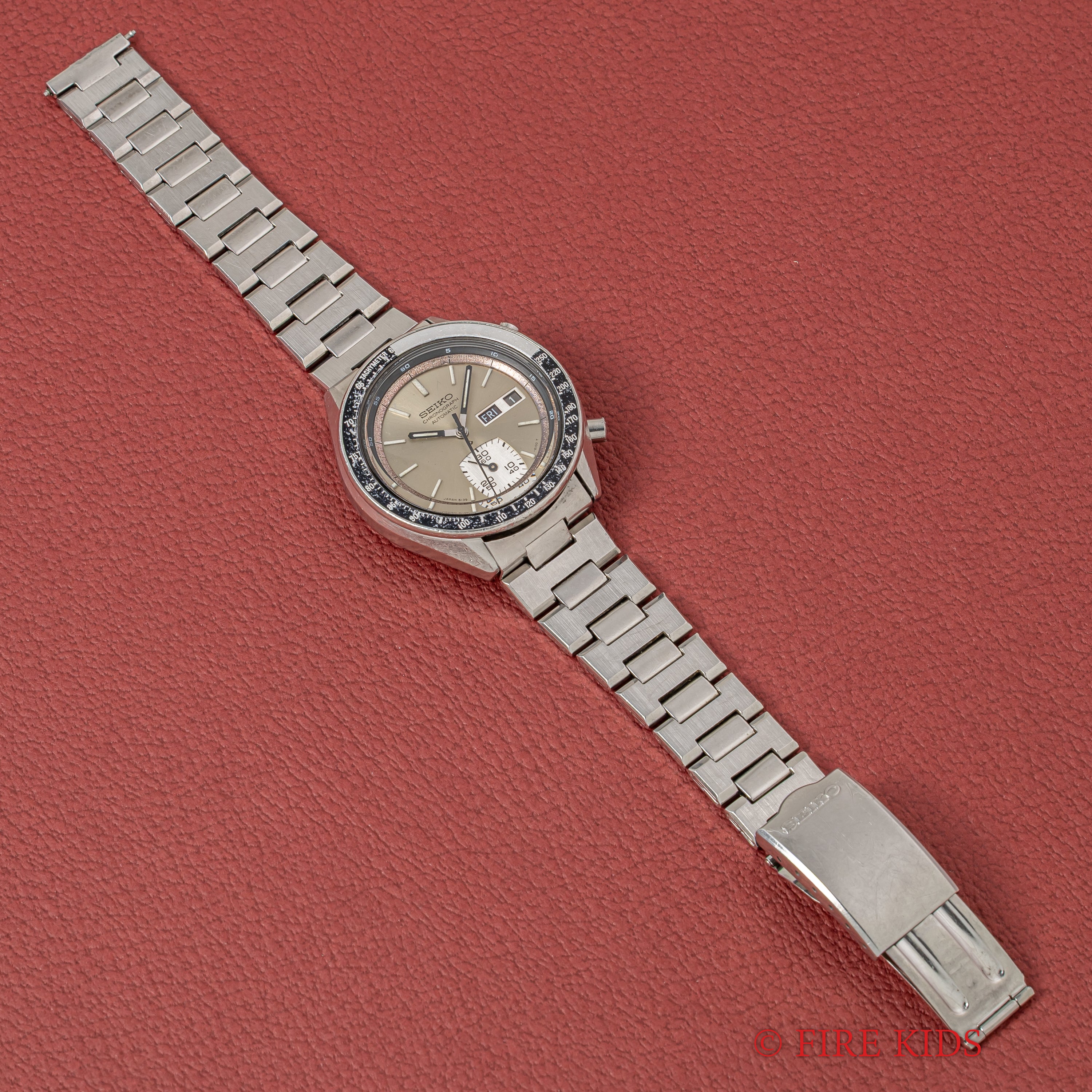 セイコー 5スポーツ スピードタイマー 1966年製 Ref.6139-6040 ゴーストベゼル ブレス付き