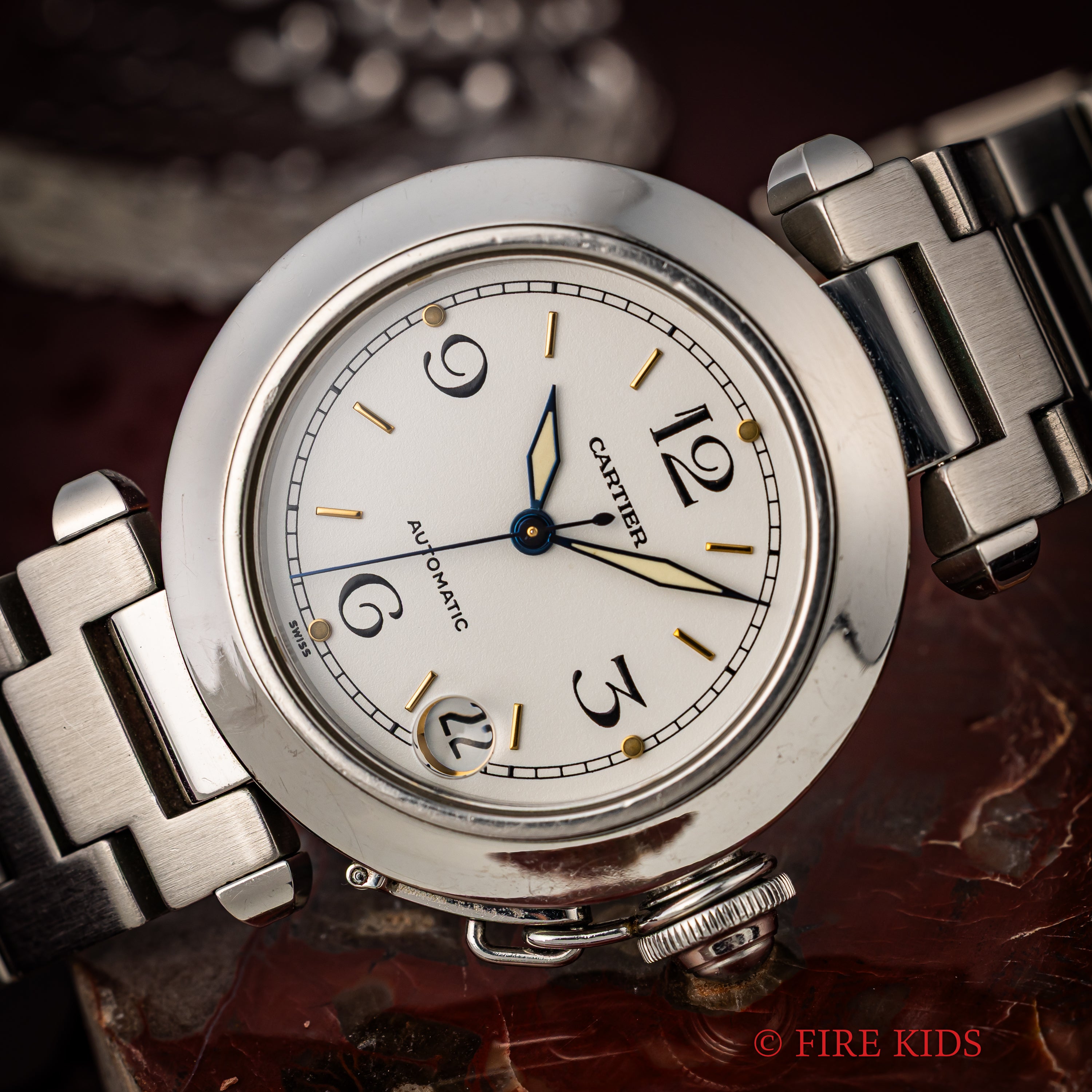 カルティエ パシャC 1990年代製 Ref.2324 ホワイトダイヤル