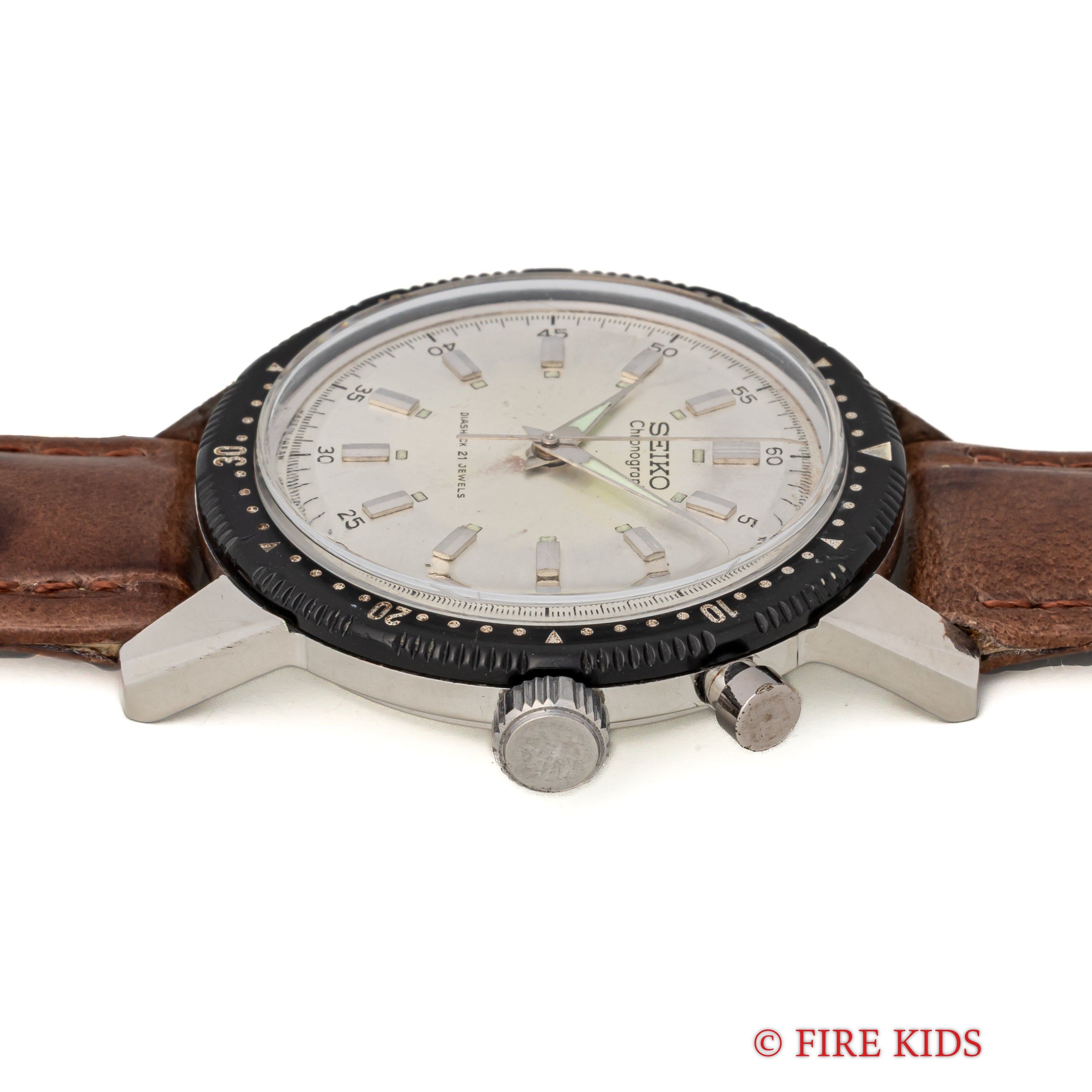 セイコー ワンプッシュクロノグラフ 1964年製 Ref.45899 聖火マーク プラ回転ベゼル