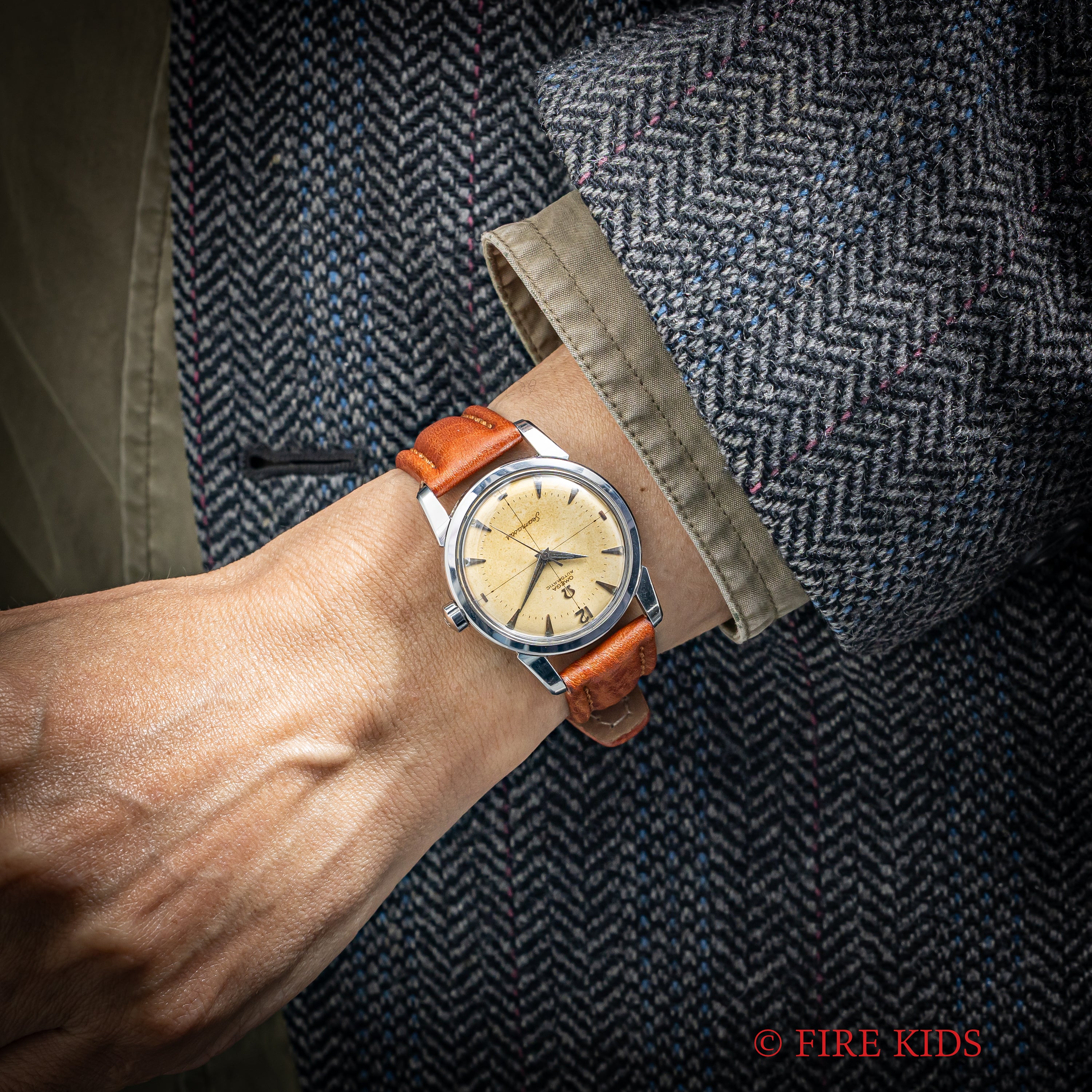 オメガ シーマスター オートマチック 1956年製クロスライン 楔