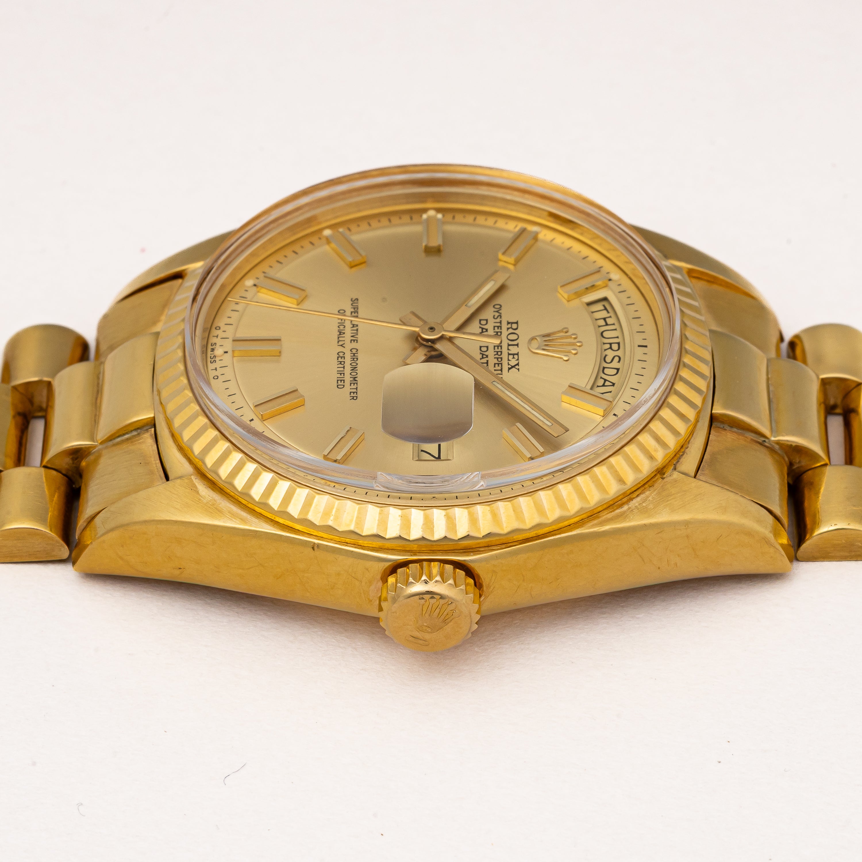 金無垢ロレックス　1803/8デイデイト　プレジデントブレス　2コマ ロレックス デイデイト 1803 YG 18金無垢 / ROLEX Day Date 1803