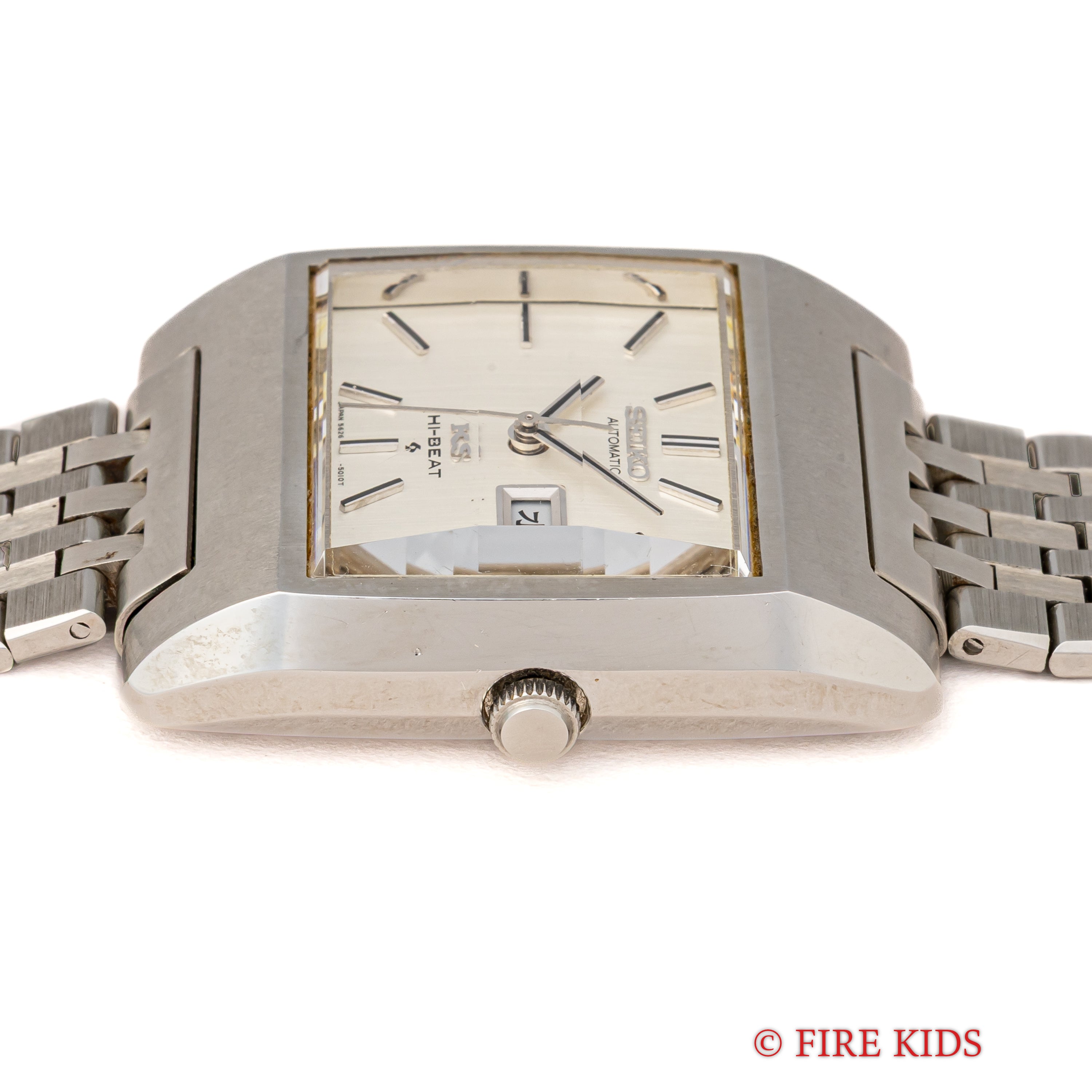 キングセイコー 1971年製 56KS Ref.5626-5010 スクエアモデル カットガラス 純正ブレス