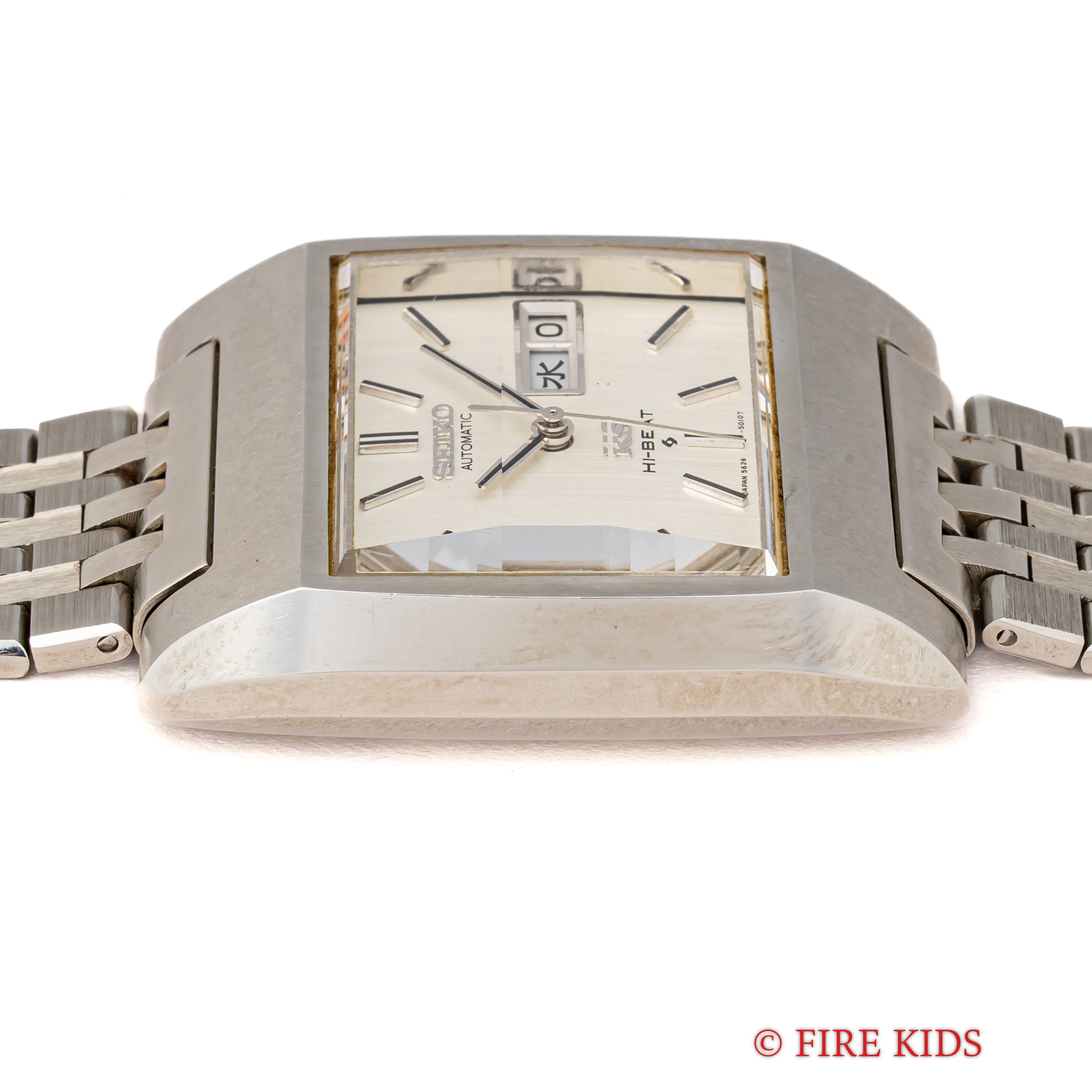 キングセイコー 1971年製 56KS Ref.5626-5010 スクエアモデル カットガラス 純正ブレス