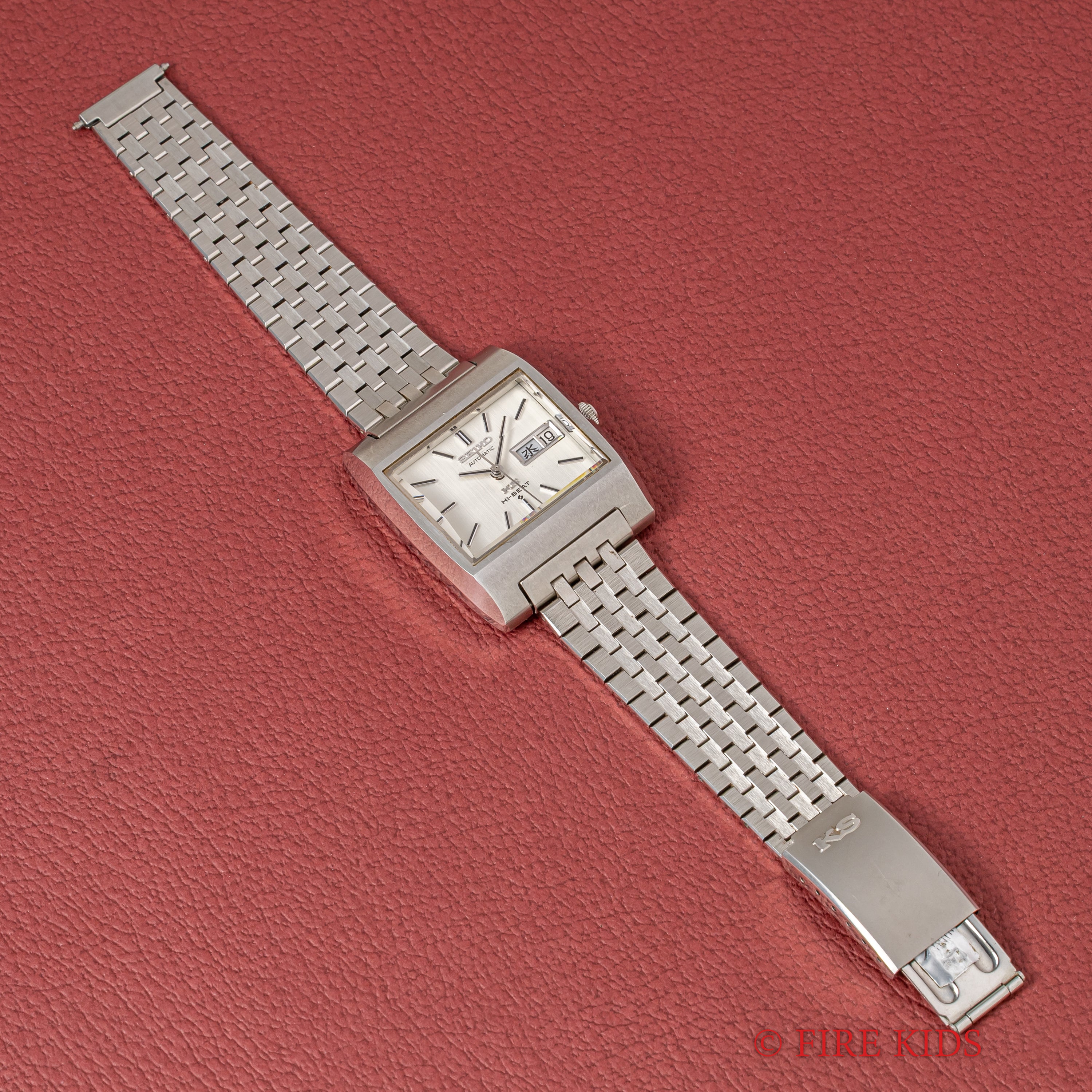 キングセイコー 1971年製 56KS Ref.5626-5010 スクエアモデル カットガラス 純正ブレス