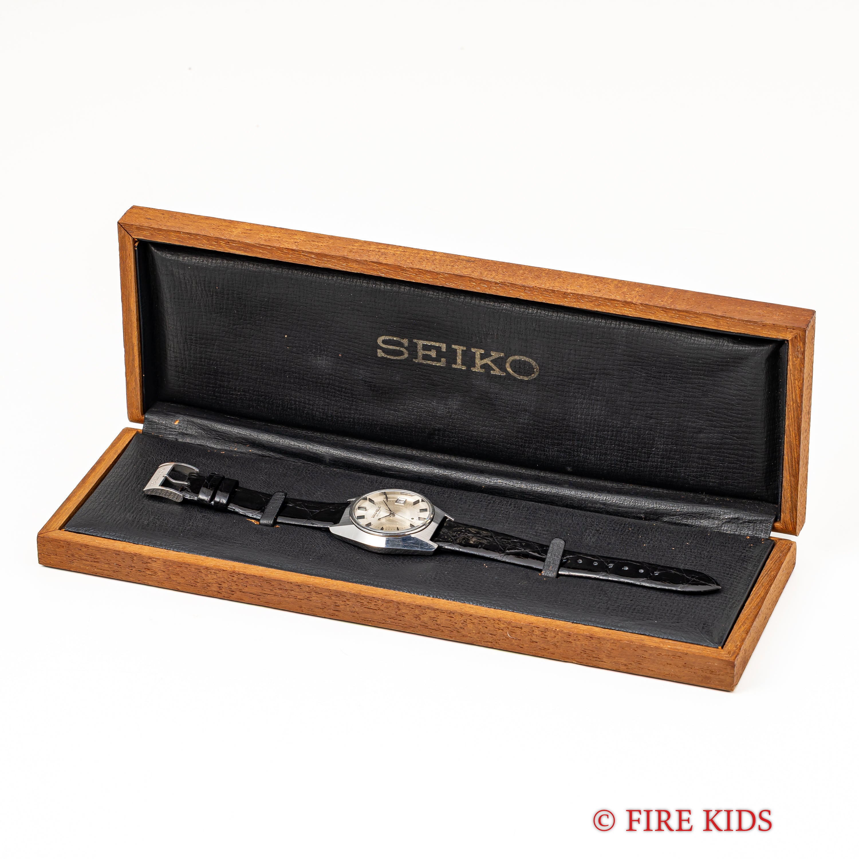 グランドセイコー V.F.Aファーストモデル Ref.6185-8020 1970年製 61V.F.A 桐箱、純正尾錠付き