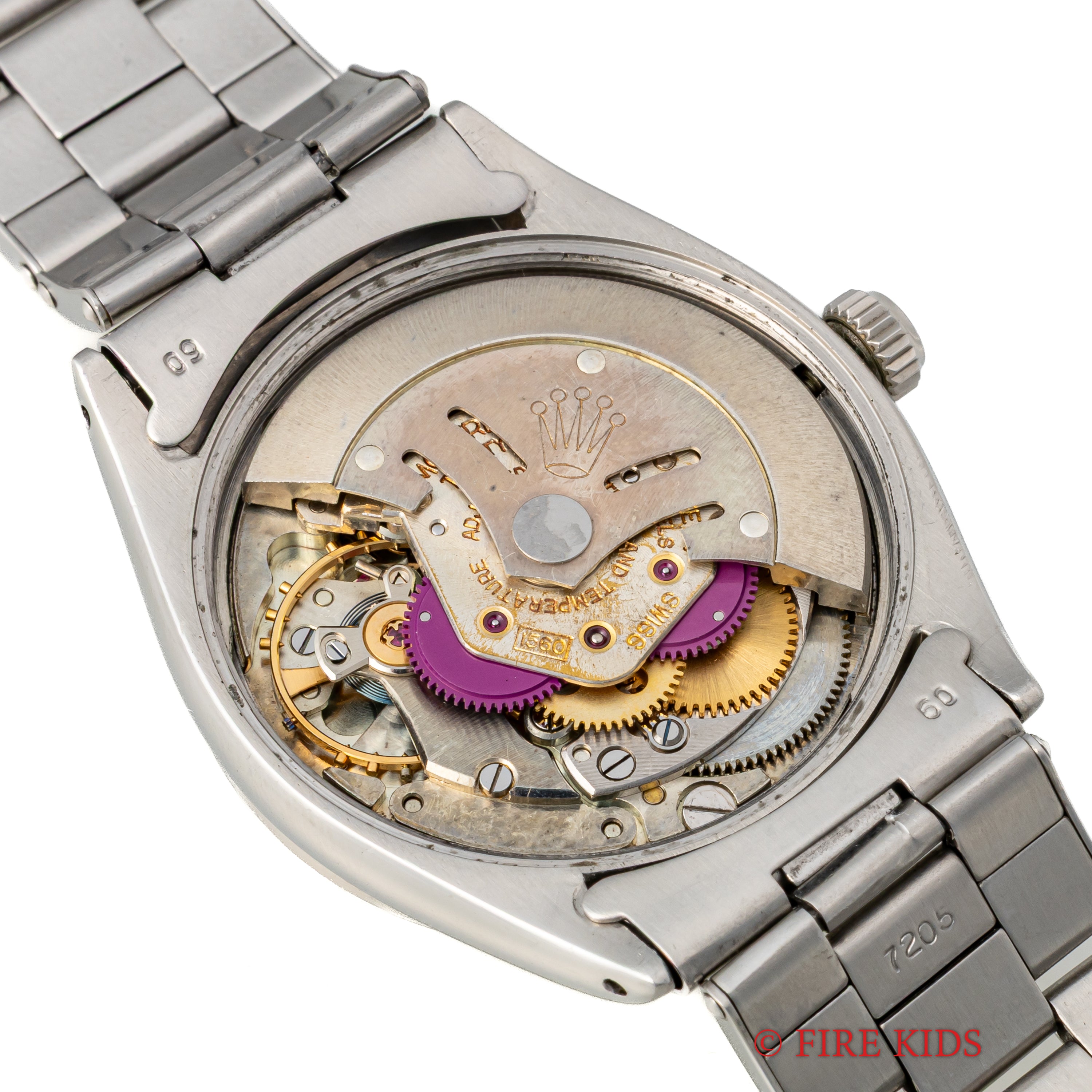 ロレックス オイスターパーペチュアル 1959年製 Ref.1007最初期型 ホワイトダイヤル 純正リベットブレス