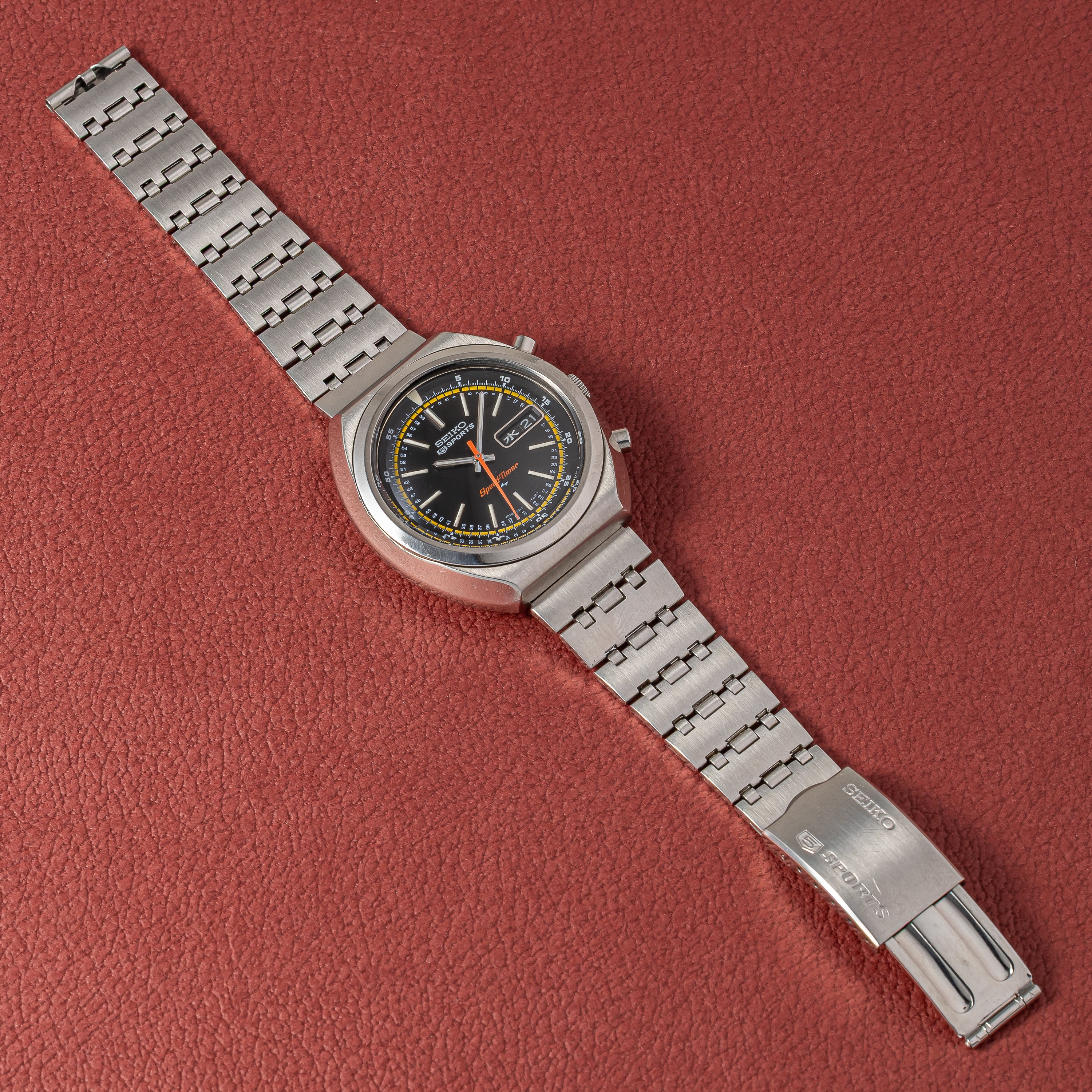セイコー 5スポーツ スピードタイマー 1971年製 Ref.7017-6030 自動巻きクロノグラフ