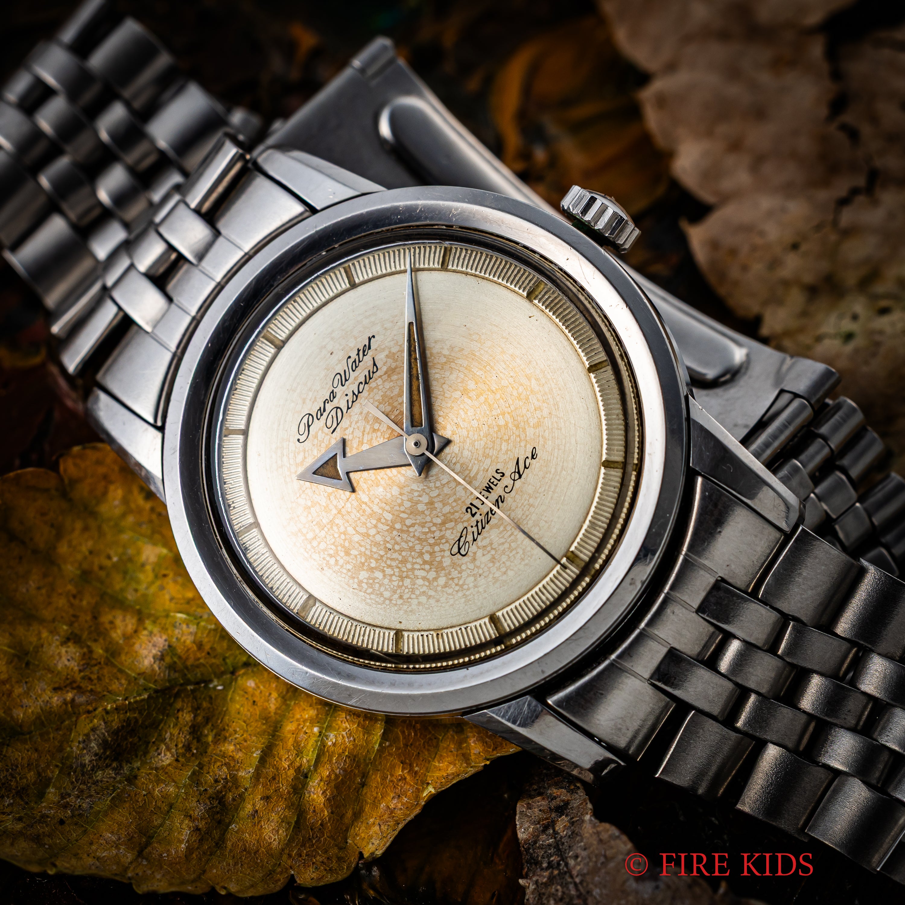 シチズン エース ディスカス 1961年製 アローハンド  純正ブレス