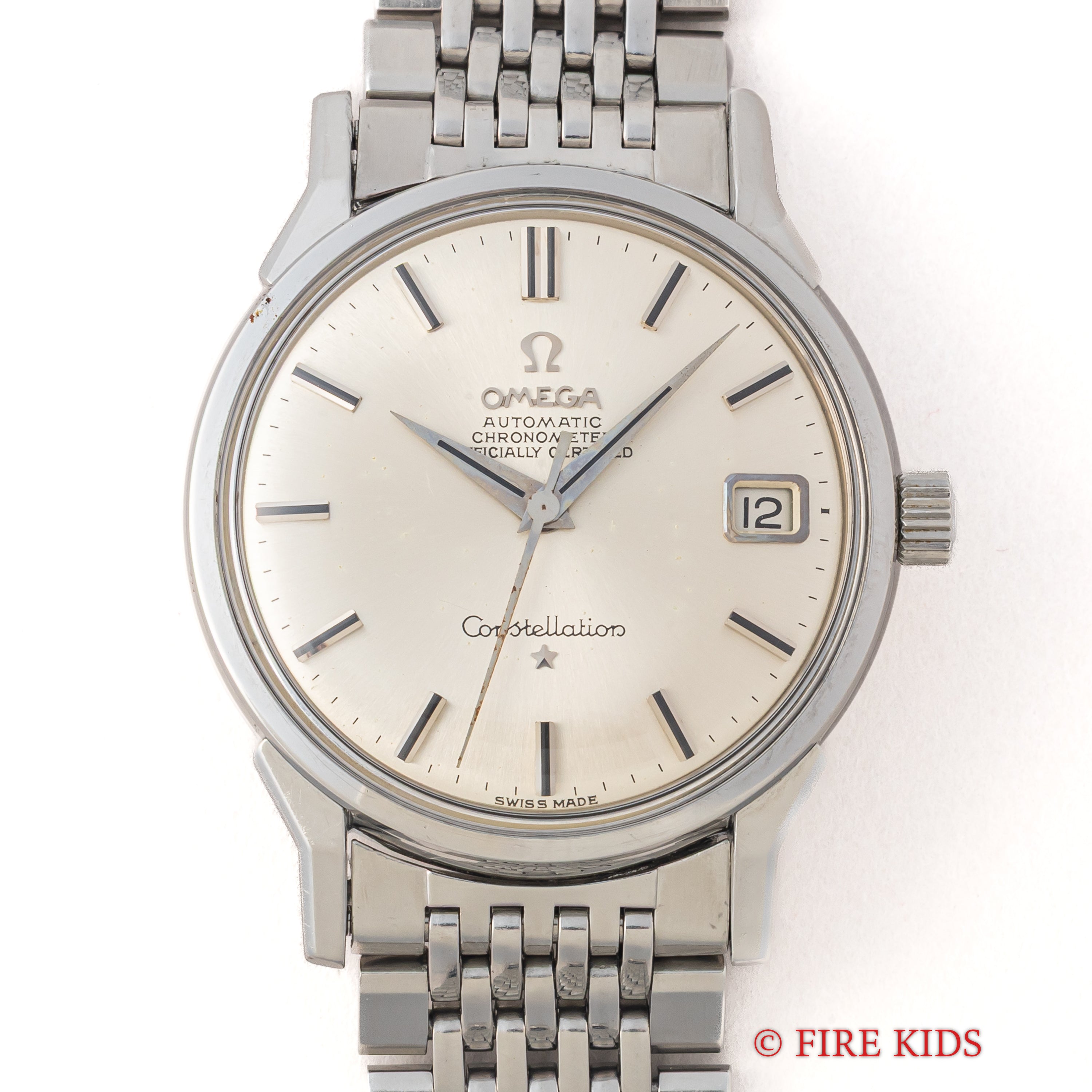 オメガ コンステレーション 1962年製 Ref.168.005 シルバーダイヤル 純正ブレス付き