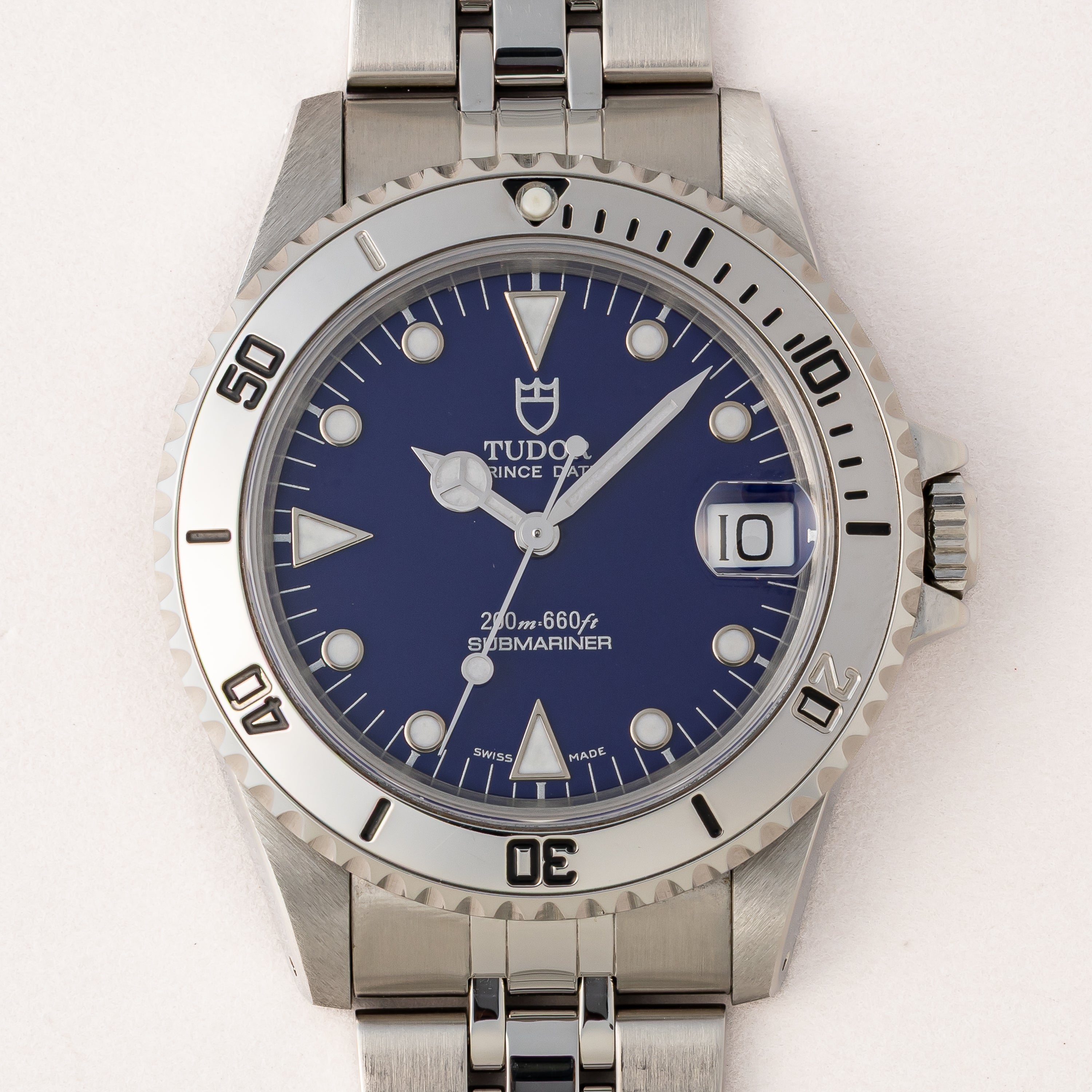 チューダー サブマリーナー 36㎜ミッドサイズ ブルーダイヤル 1999年製
