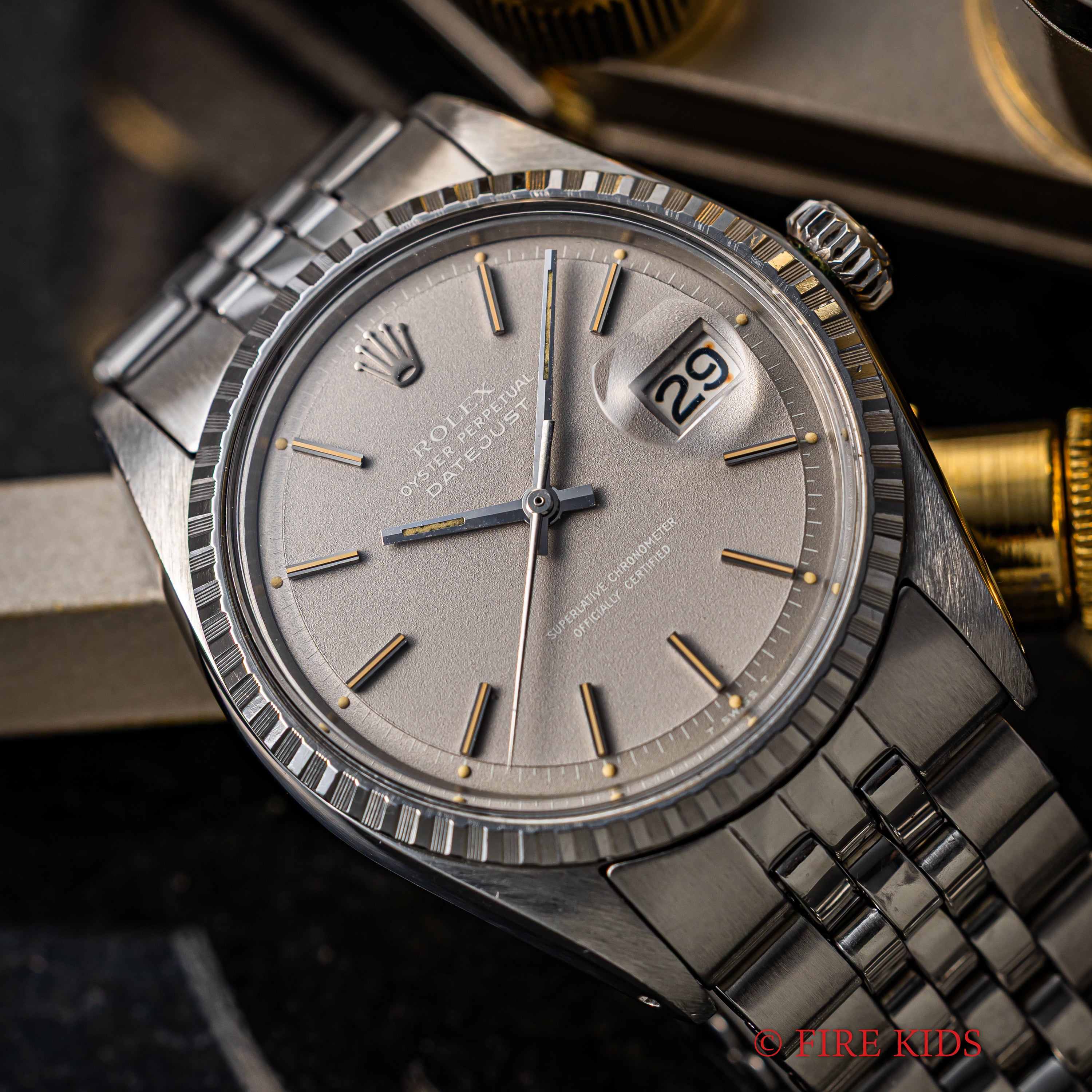 ロレックス デイトジャスト グレーゴーストダイヤル 1970年製（昭和45年製） 自動巻き Ref.1603 純正ジュビリーブレス