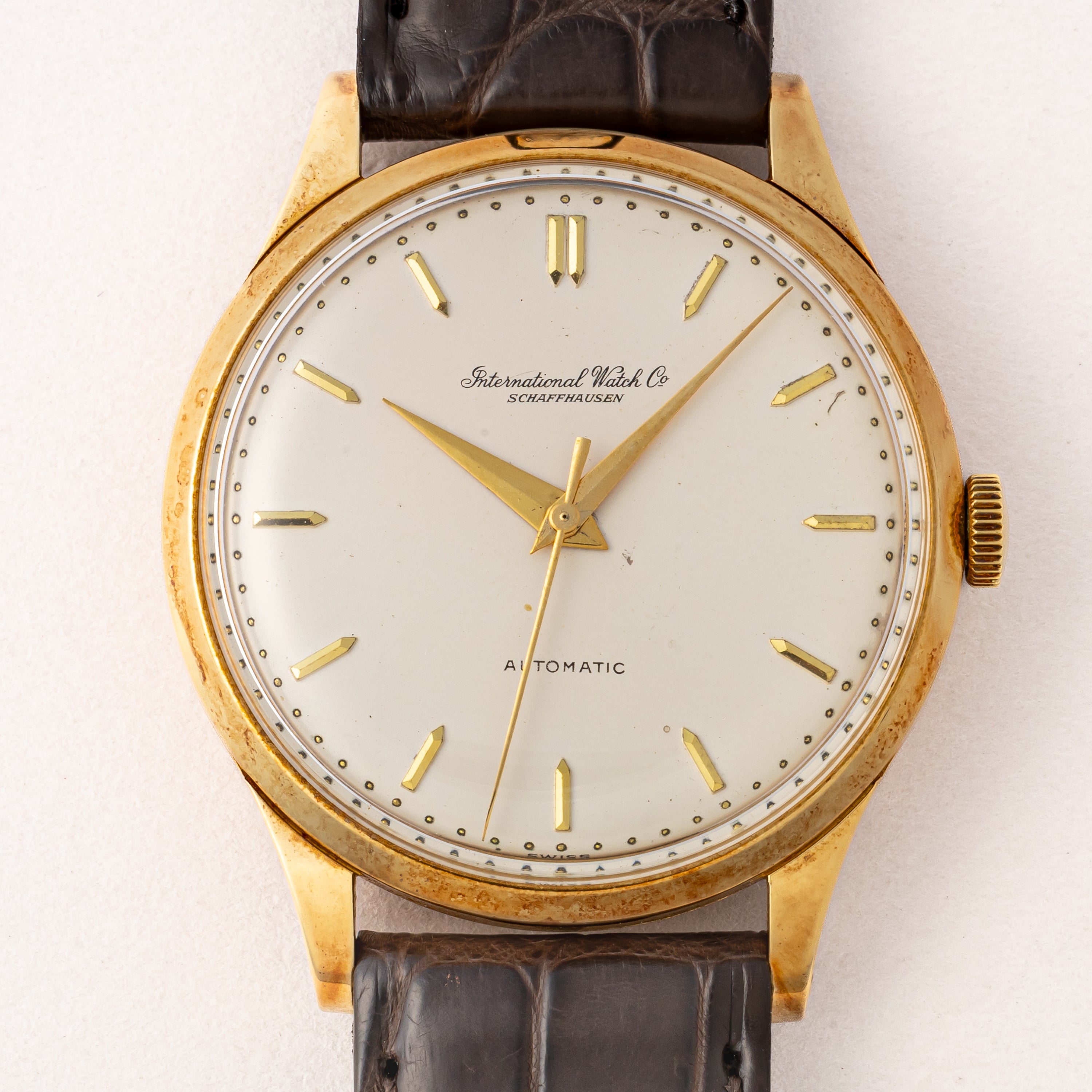 IWC ラウンドケース 1961年製 18金無垢イエローゴールド