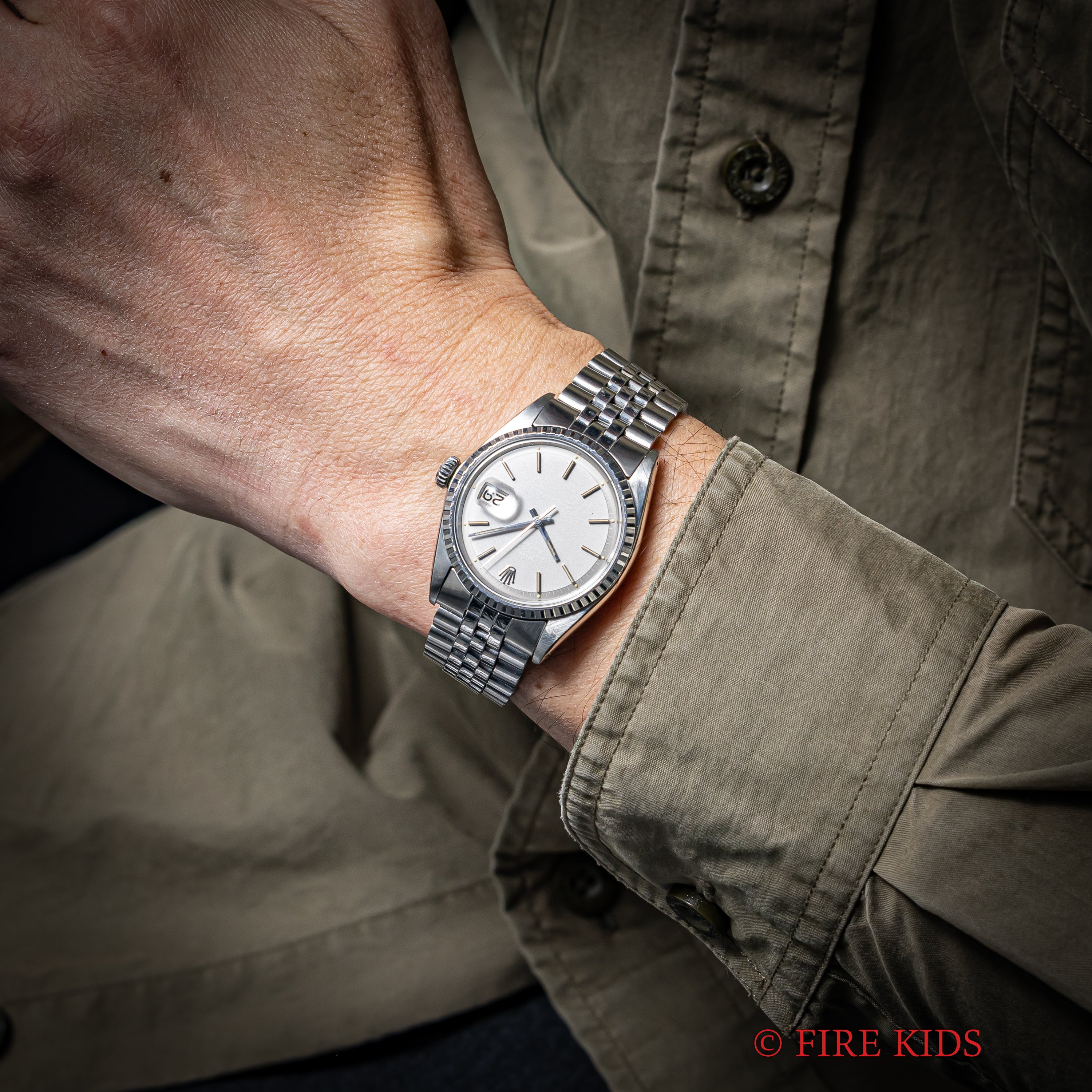 ロレックス デイトジャスト グレーゴーストダイヤル 1970年製（昭和45年製） 自動巻き Ref.1603 純正ジュビリーブレス