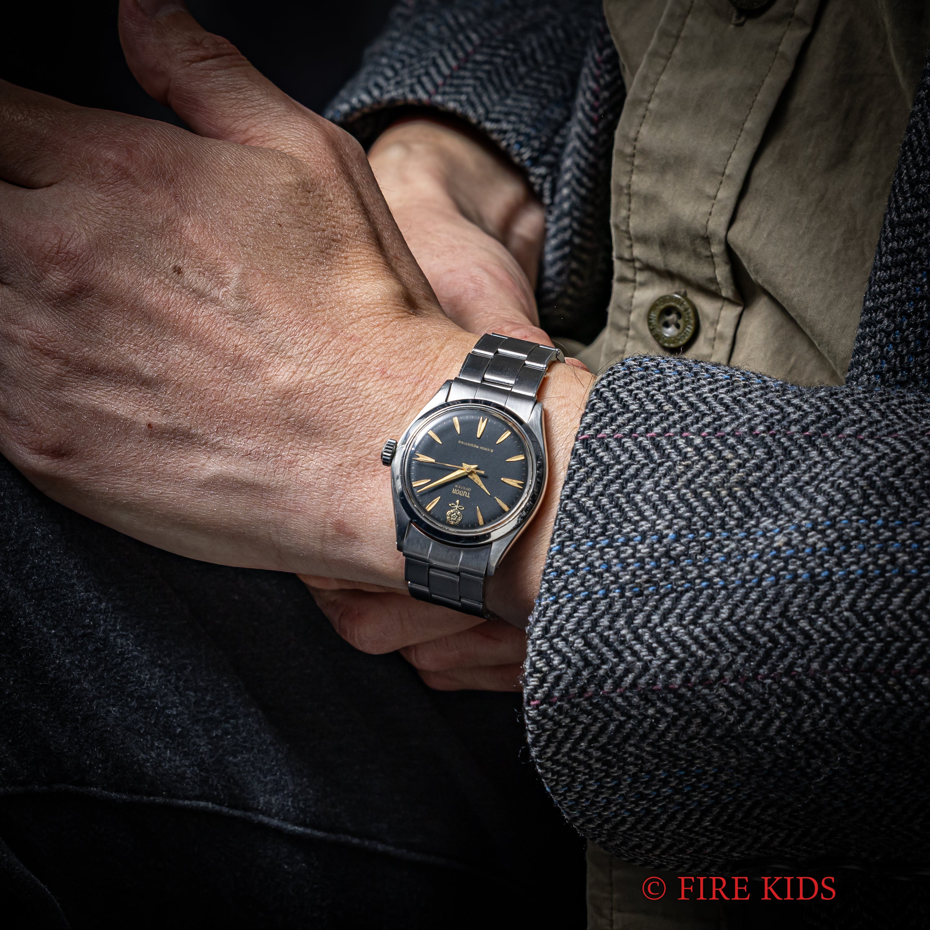 チューダー オイスター デカバラ リダンブラック 1962年製 Ref.7934 リベットブレス