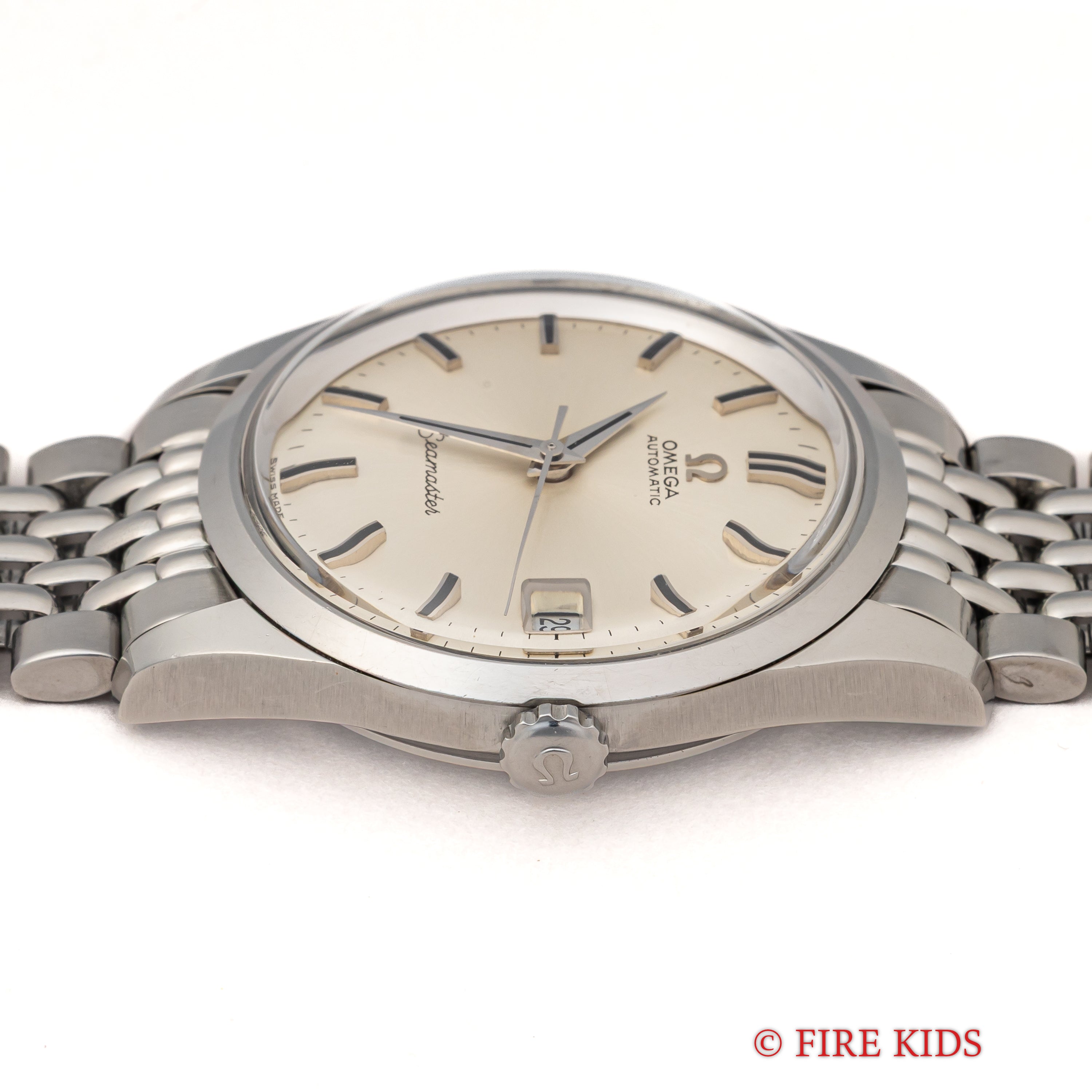 オメガ シーマスター 自動巻き 1968年製 Ref.166010 67 SCシルバーダイヤル 純正ライスブレス