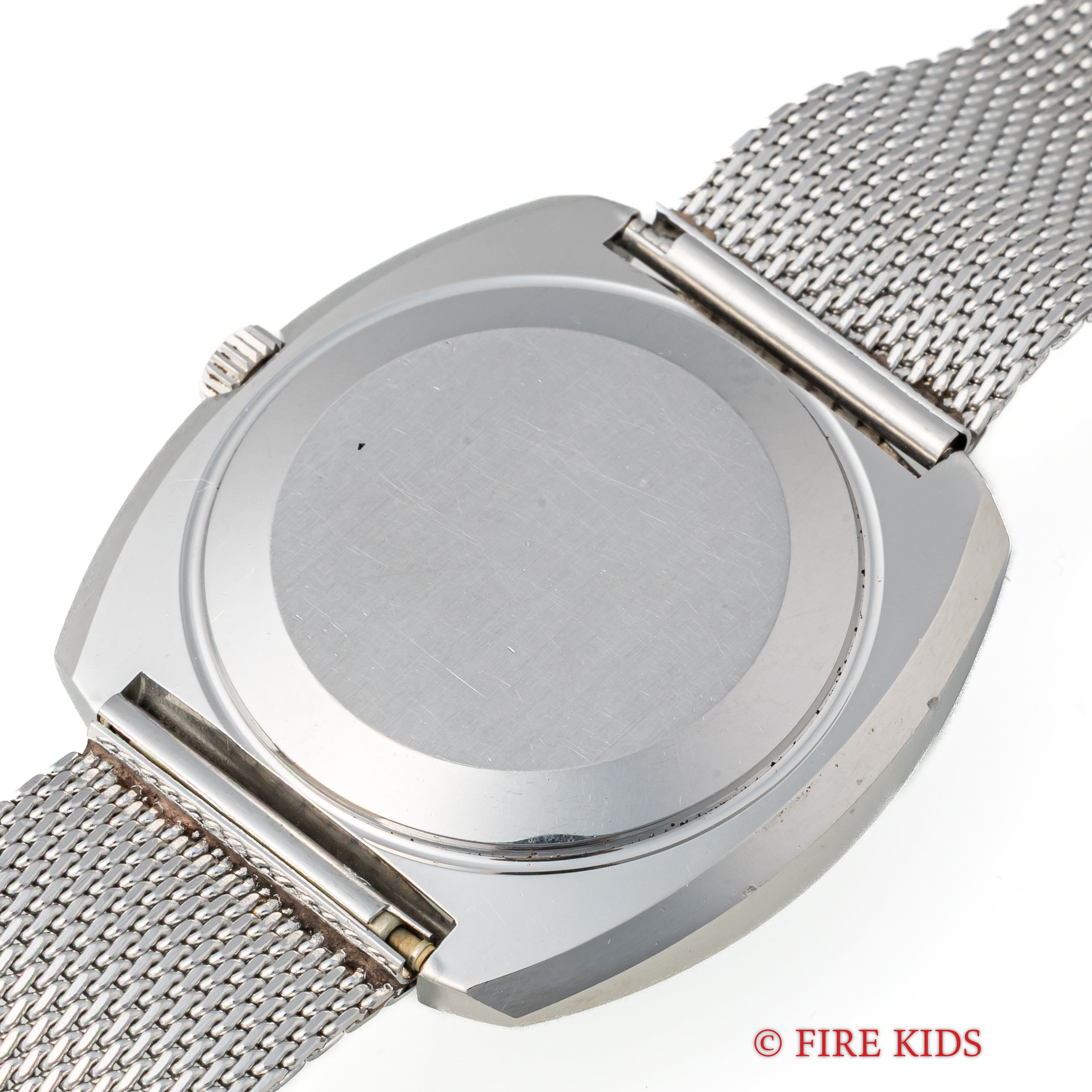 IWC ブルーマーブルダイヤル 1969年製 クッション型ケース 純正メッシュブレス Ref.R814A