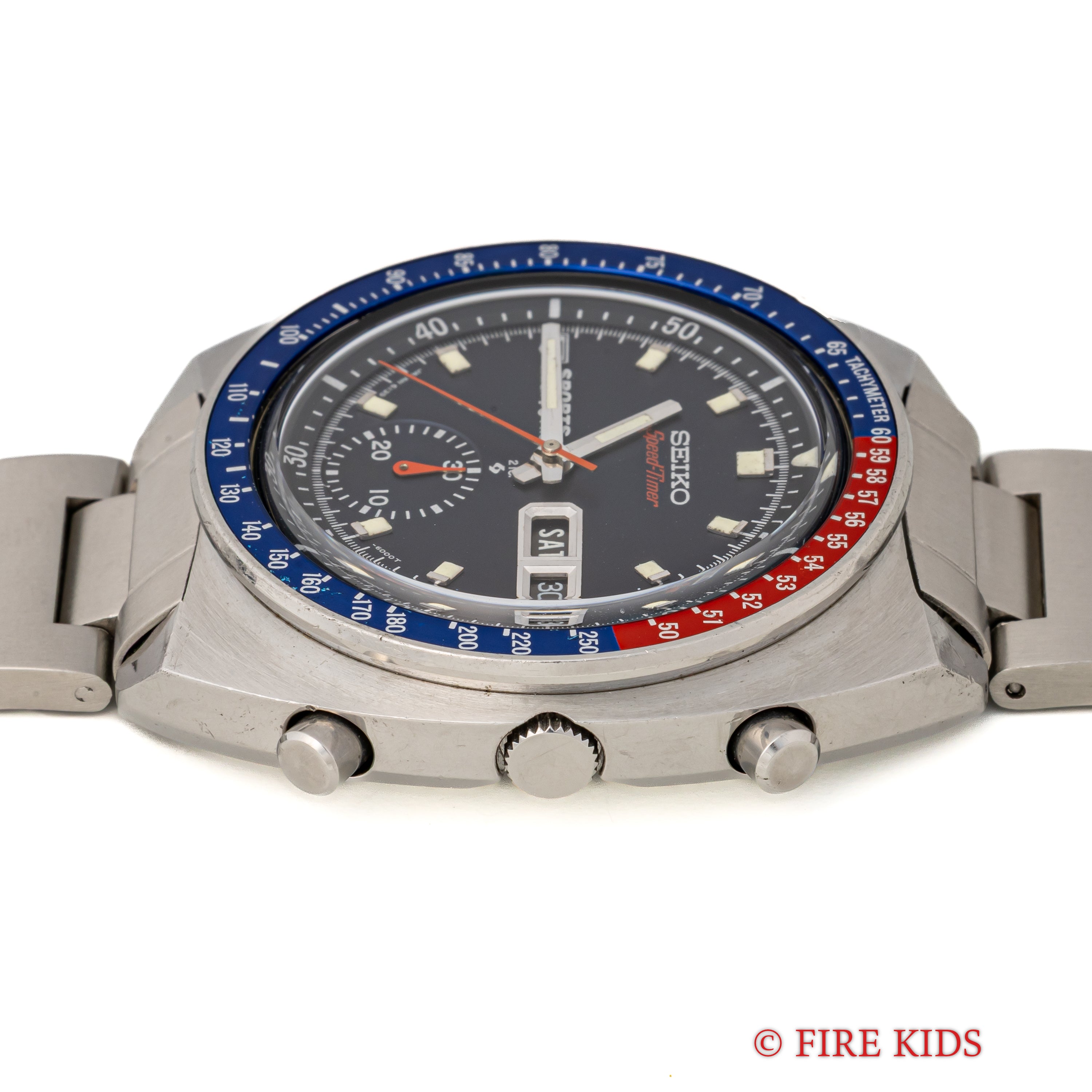 セイコー 1969年製 5スポーツ スピードタイマー Ref.6139-6000 クロノグラフ 箱、タグ、取扱説明書付き