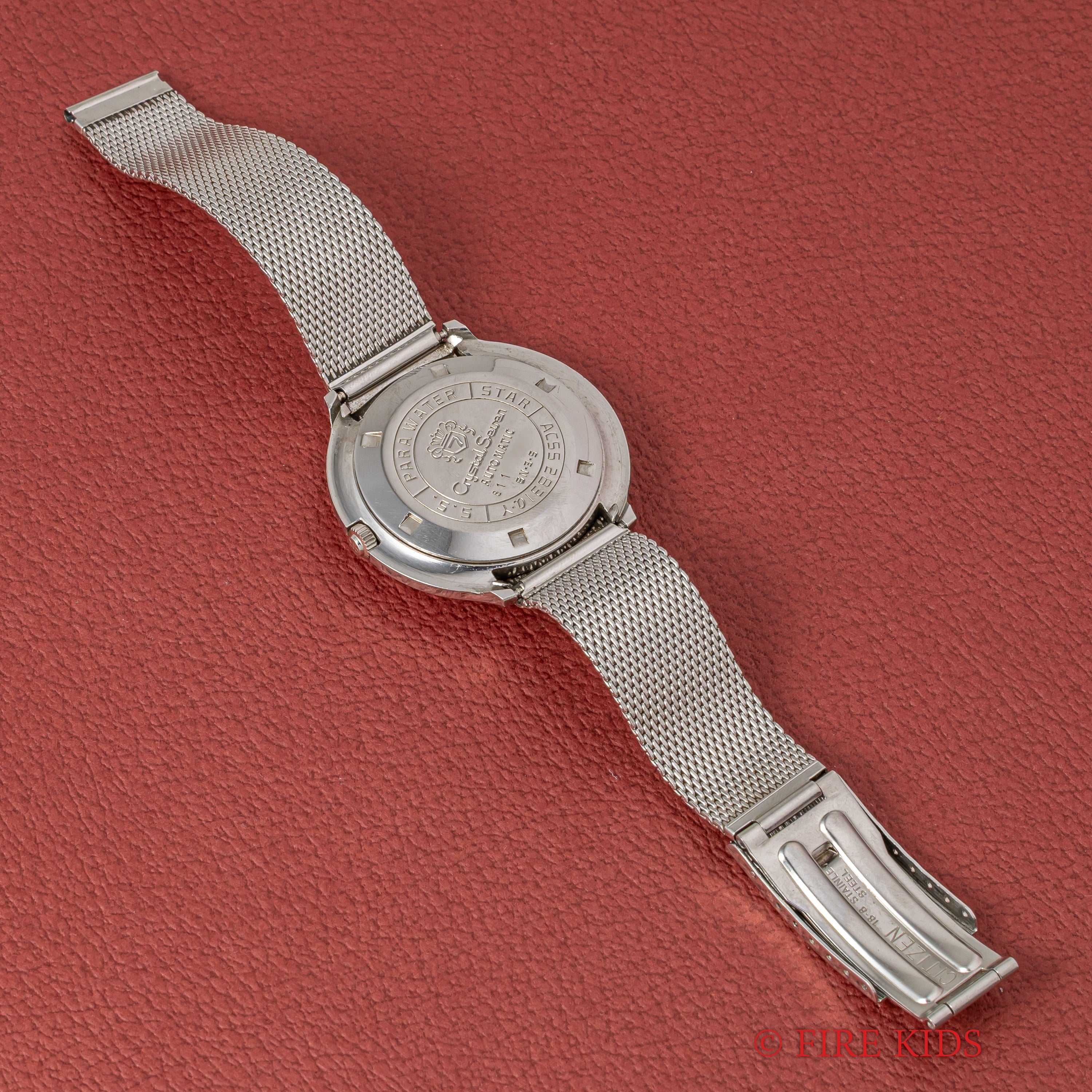 シチズン クリスタルセブン ナイアガラ  1968年製 自動巻 純正メッシュブレス 30石 ノンポリッシュ