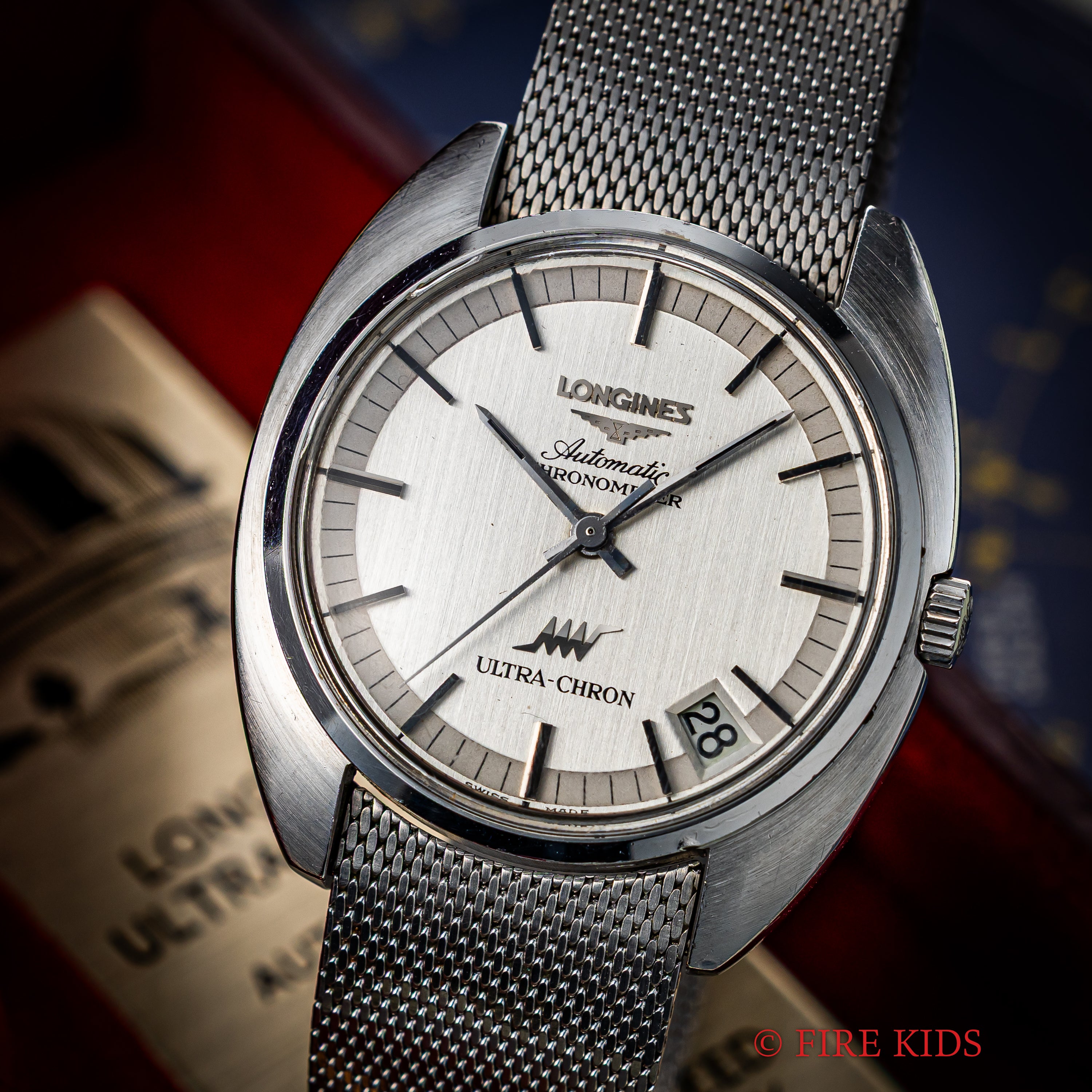 ロンジン ウルトラクロン クロノメーター 1969年製 10振動自動巻 Cal.431 Ref.8355 純正ブレス 箱付