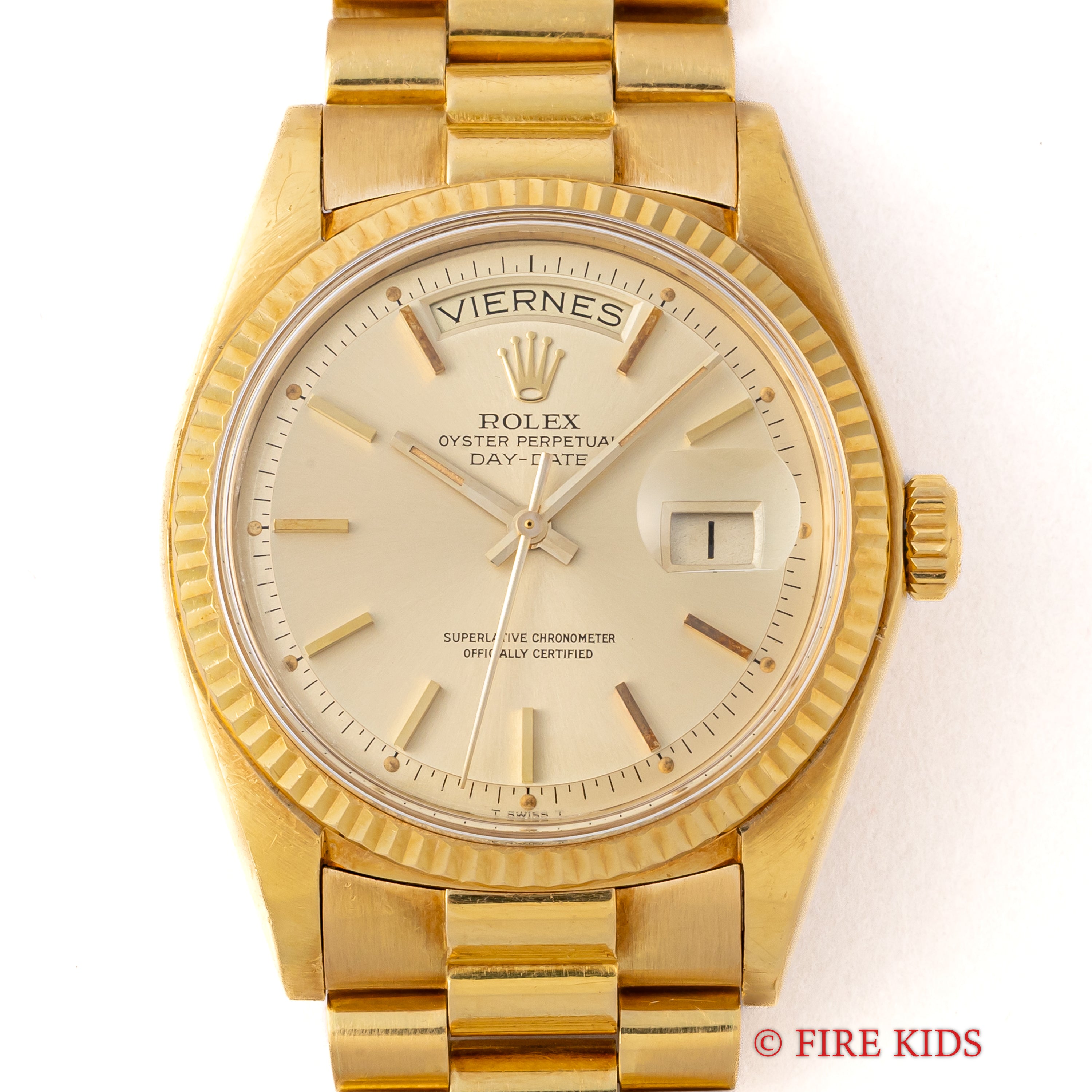 金無垢ロレックス　1803/8デイデイト　プレジデントブレス　2コマ ロレックス デイデイト 1803 YG 18金無垢 / ROLEX Day Date 1803