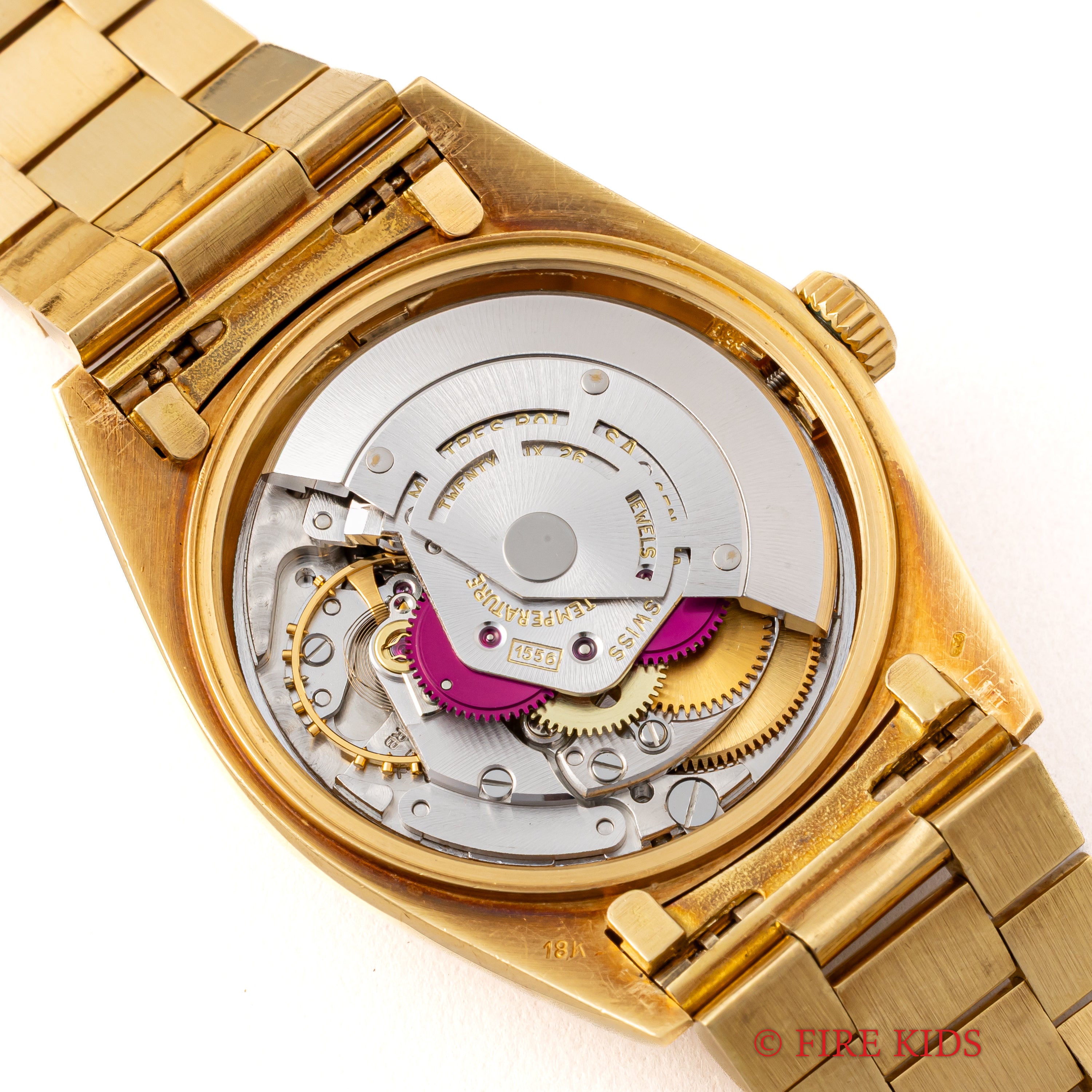 金無垢ロレックス　1803/8デイデイト　プレジデントブレス　2コマ ロレックス デイデイト スペイン語 1972年製 Ref.1803 18金無垢