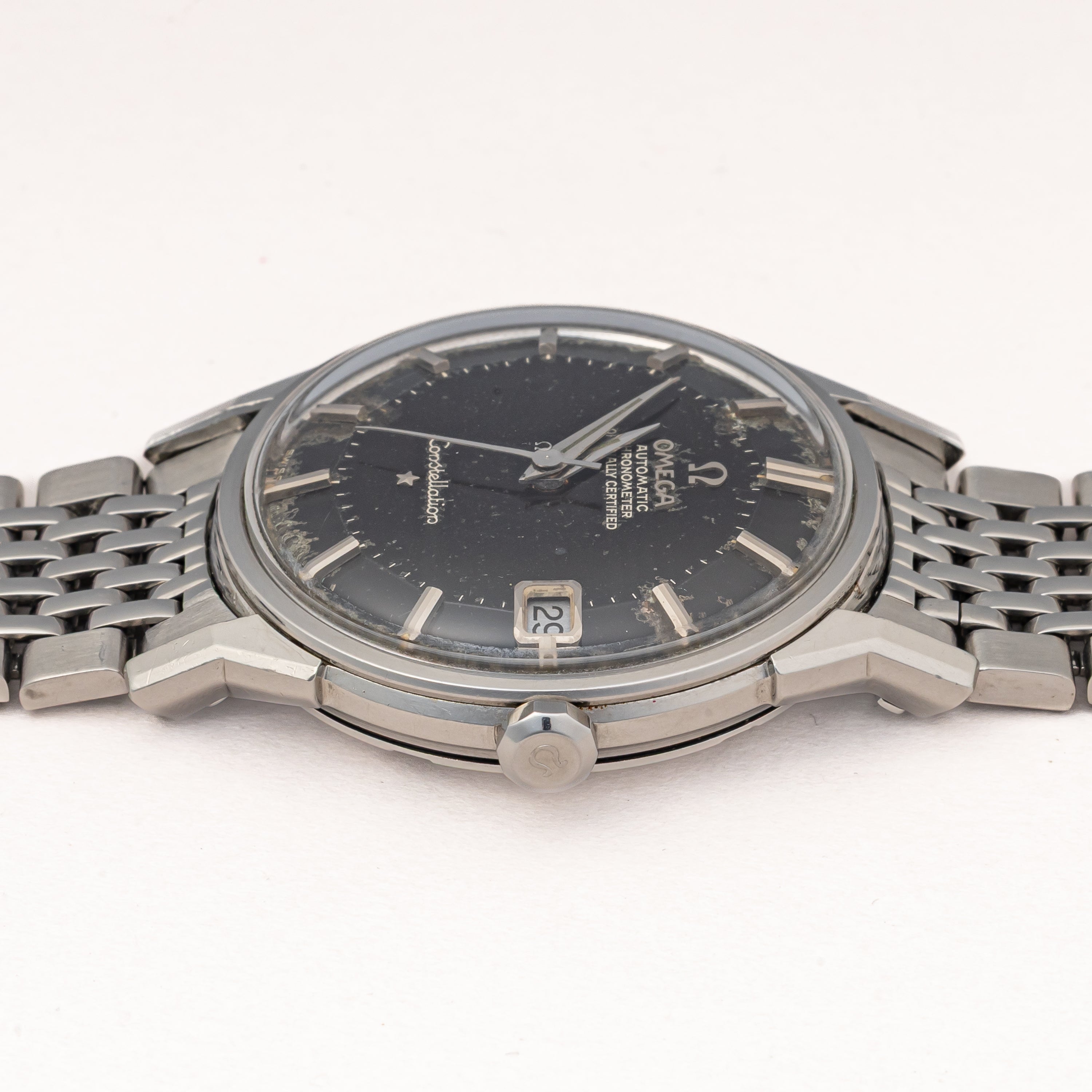 オメガ コンステレーション12角 1967年製 Ref.168.005 ブラックミラーダイヤル 箱付き