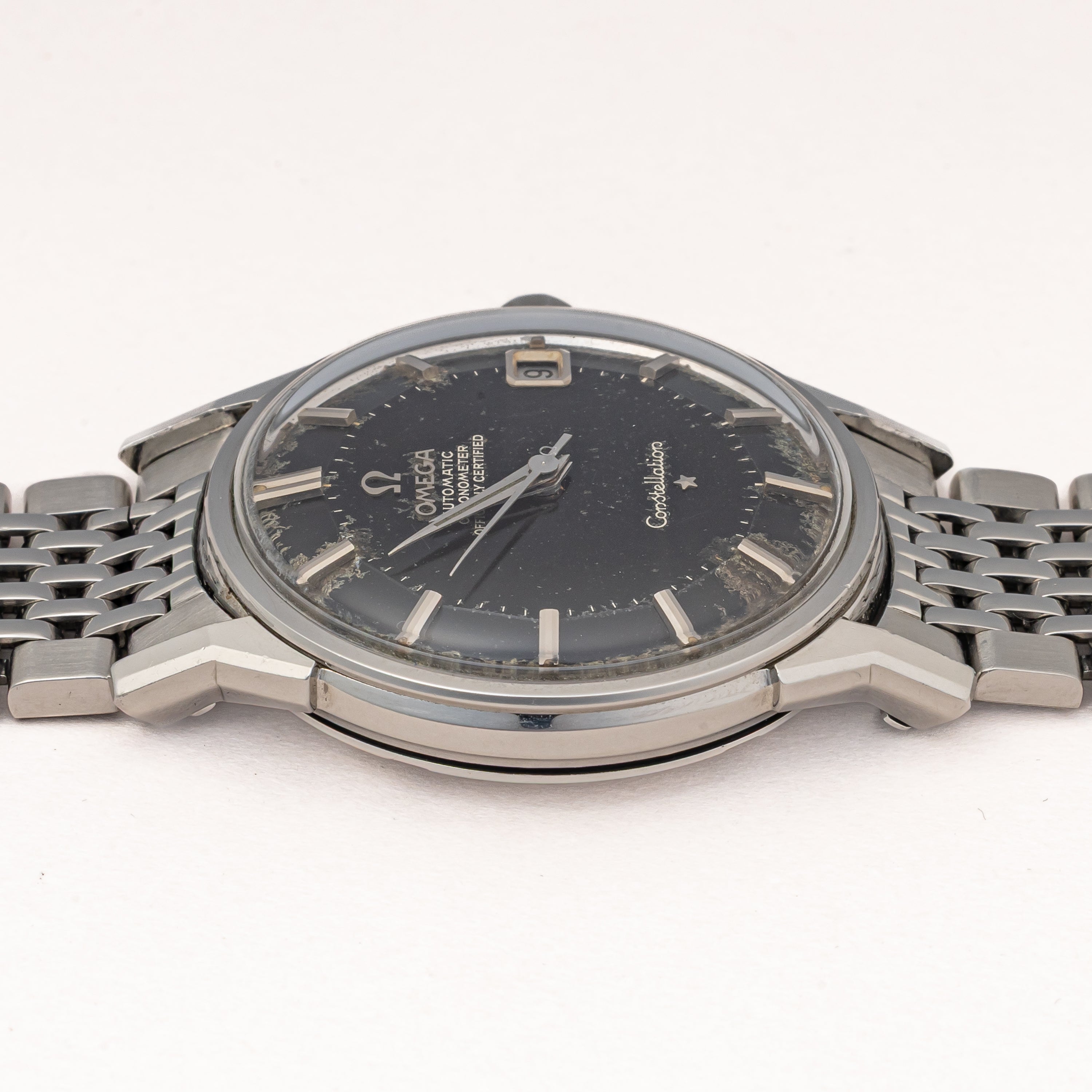 オメガ コンステレーション12角 1967年製 Ref.168.005 ブラックミラーダイヤル 箱付き