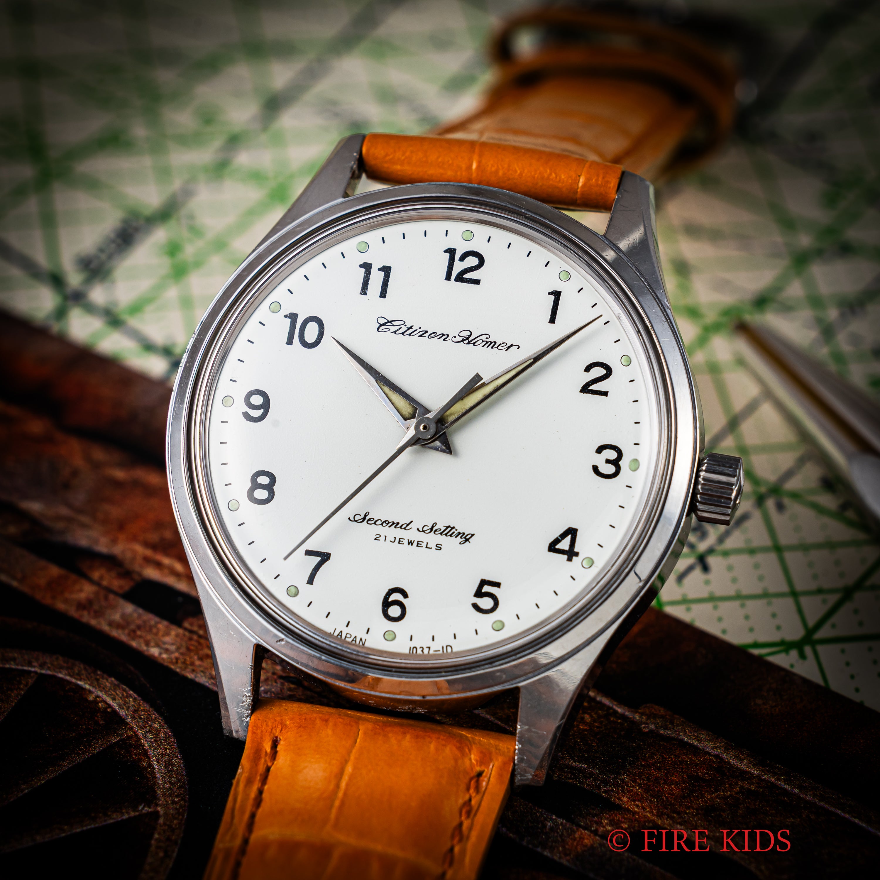 シチズン ホーマー 国鉄 1969年製 鉄道時計 手巻き 秒針規制装置 昭和