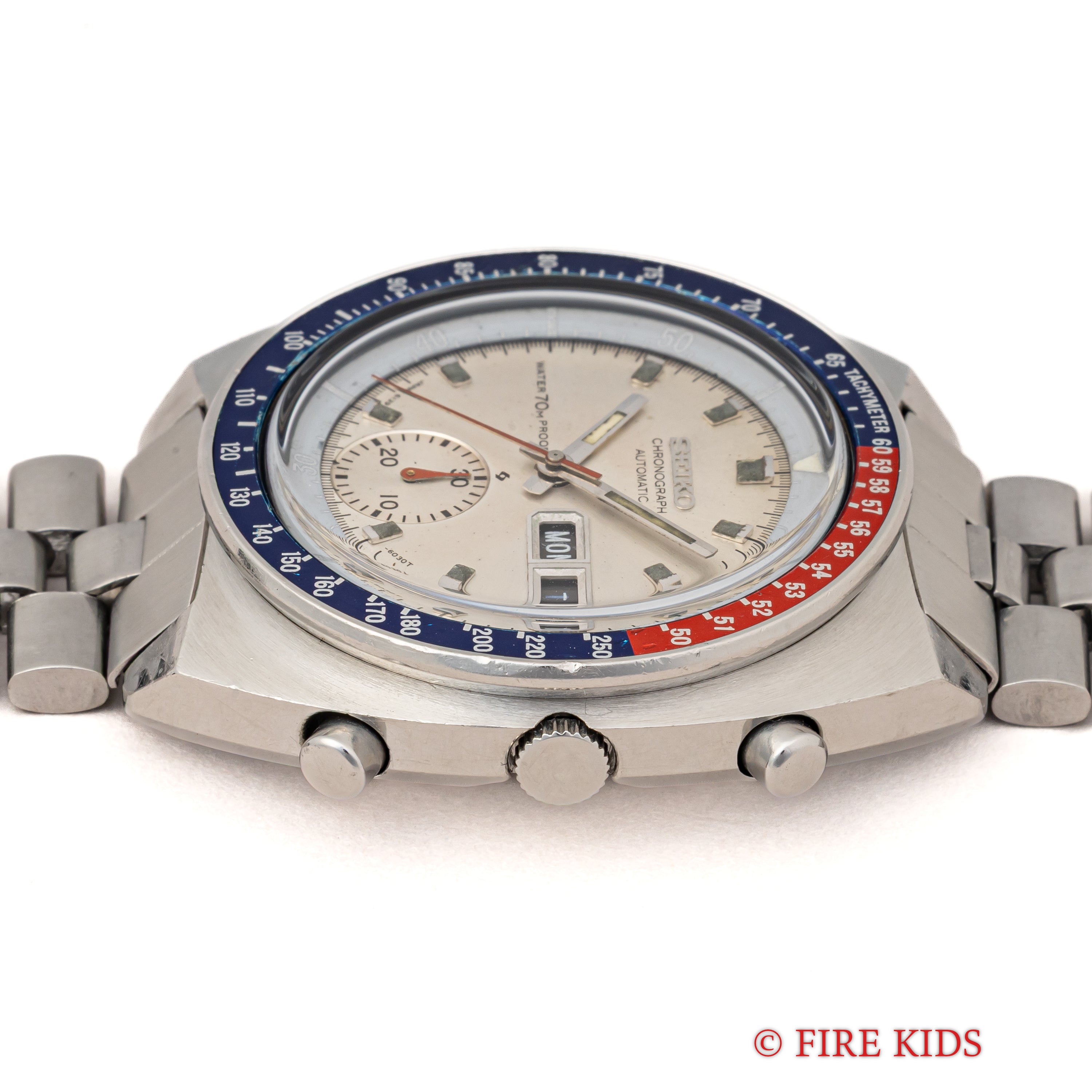 セイコー Ref.6139-6000 “ポーグ” シルバーダイヤル 自動巻クロノグラフ 純正ブレス付 1969年製