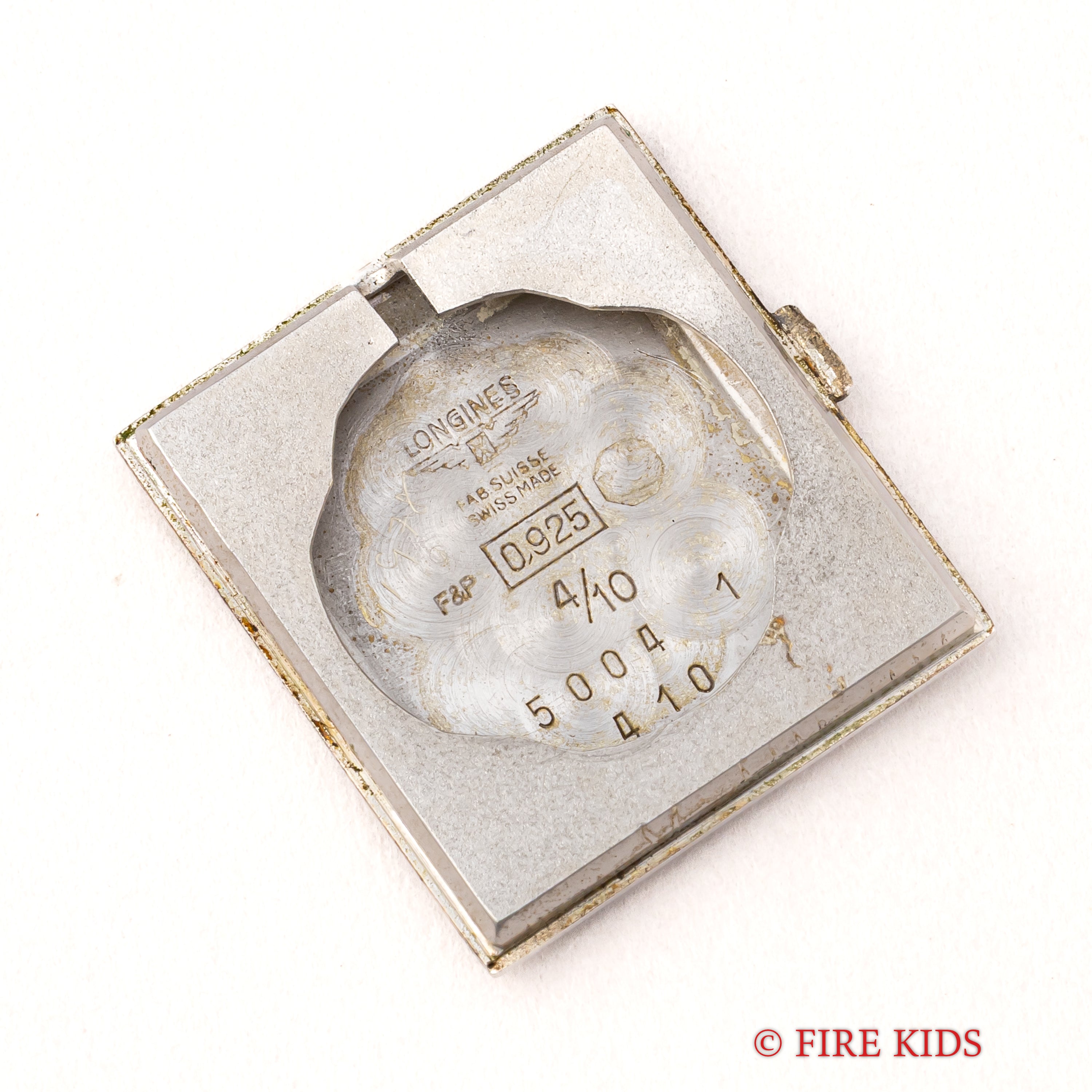 ロンジン スクエア 銀無垢ケース 手巻き 1970年代製年代製 セルジュ・マンゾンデザイン