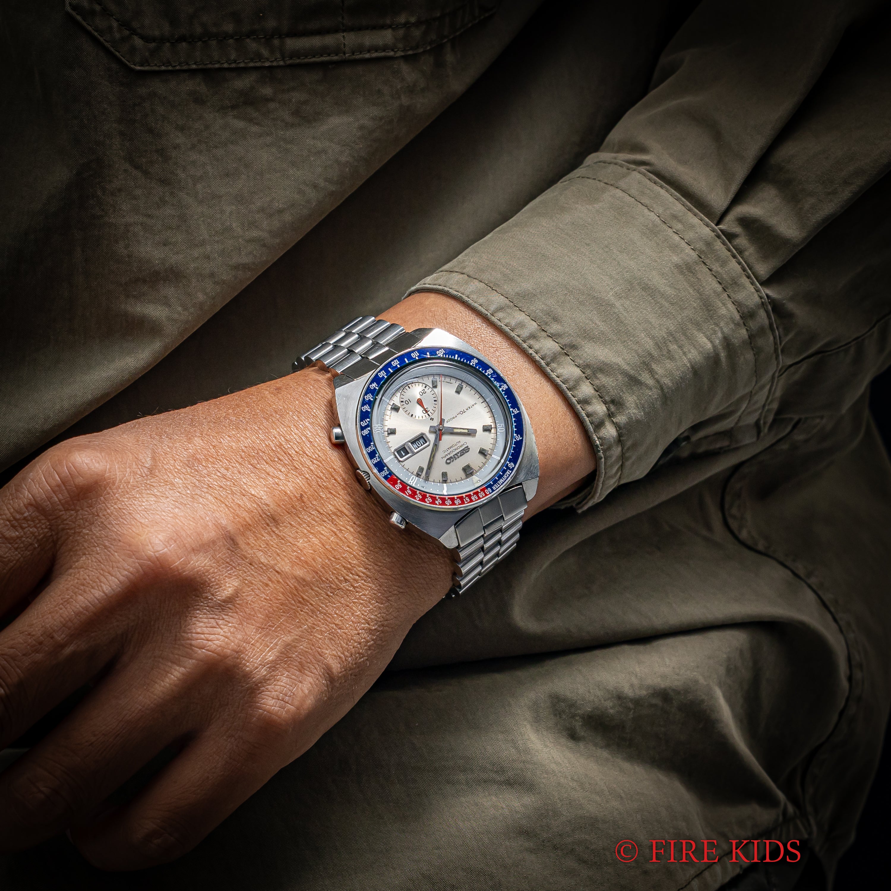 セイコー Ref.6139-6000 “ポーグ” シルバーダイヤル 自動巻クロノグラフ 純正ブレス付 1969年製