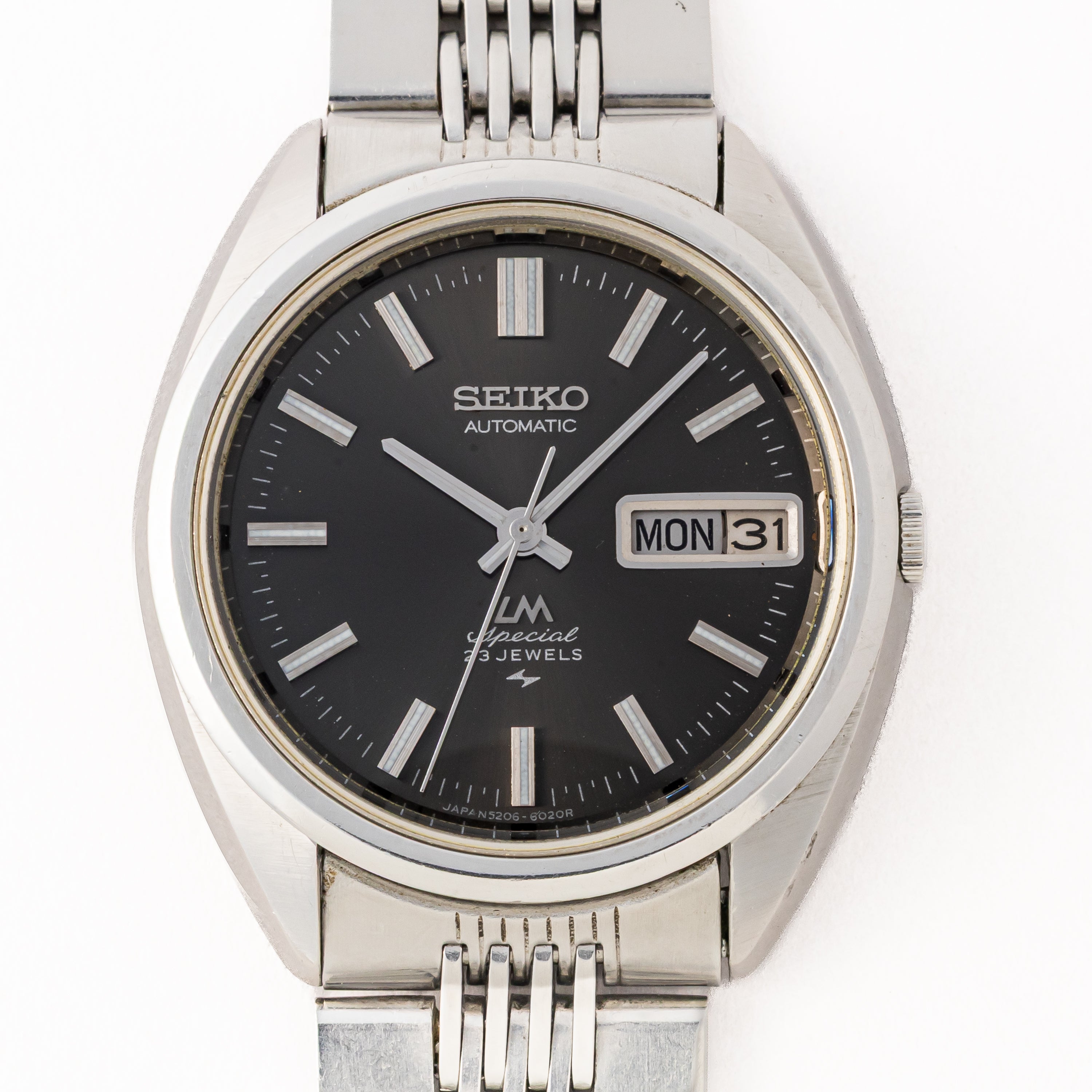 セイコー LM 1971年製 ロードマチック グレーダイヤル デイデイト Ref.5206-6020 純正ブレス
