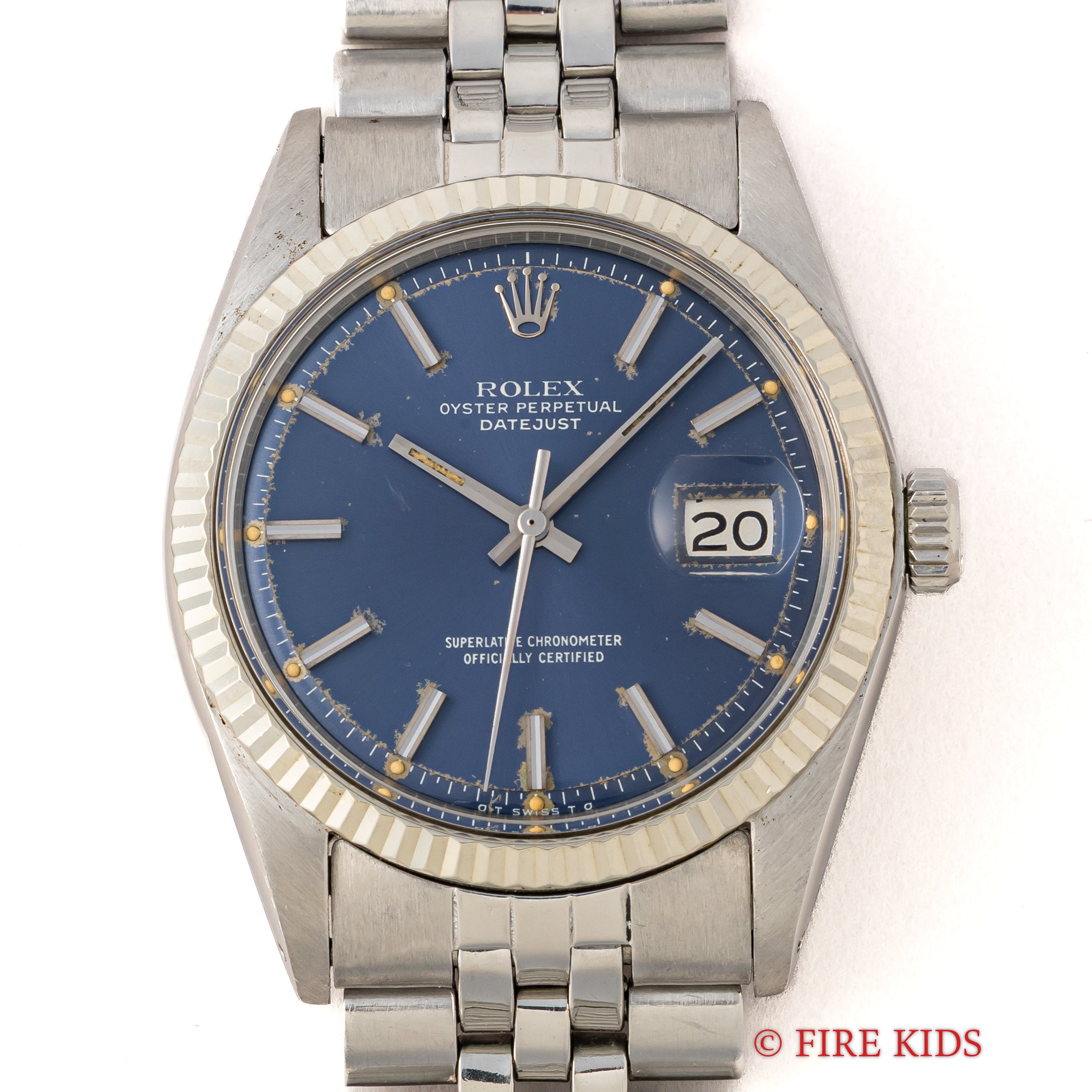 ロレックス デイトジャスト Ref.1601 ブルーダイヤル 1973年製 Cal.1570