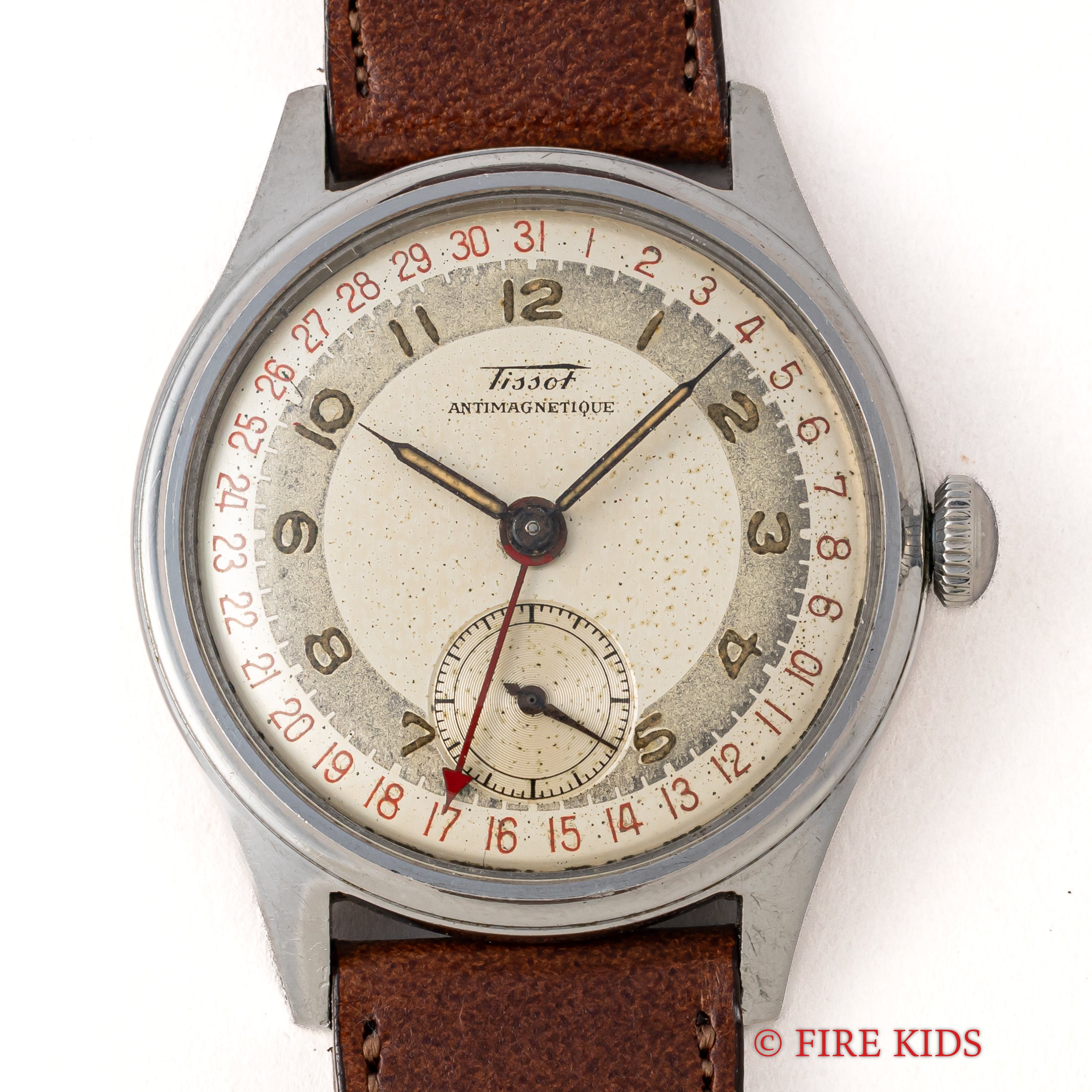 TISSOT　アンティーク　手巻き TISSOT】1940年代製 ティソ アンティマグネティーク ローマン