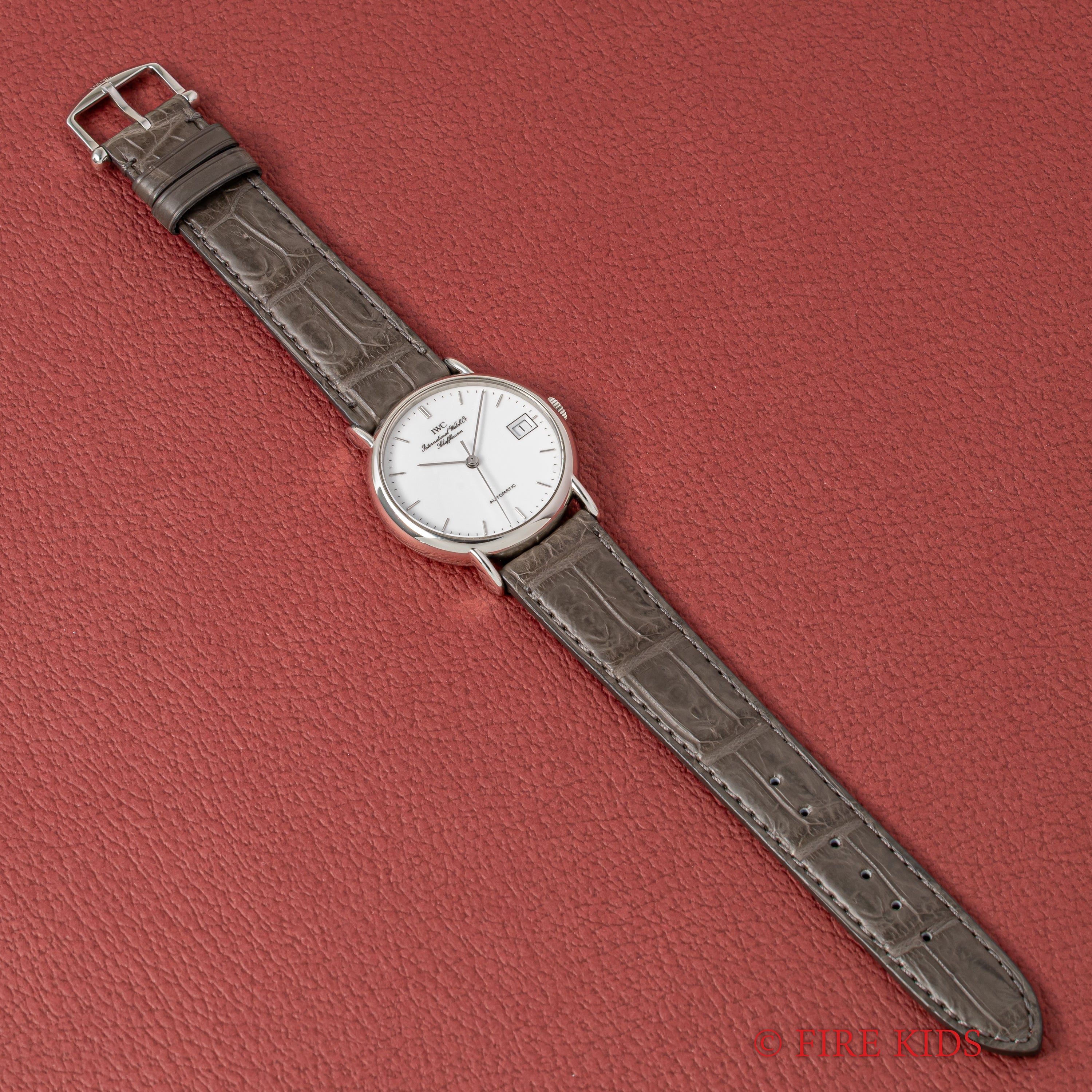 IWC ポートフィノ 1994年製 自動巻 ホワイトエナメルダイヤル 純正尾錠付き