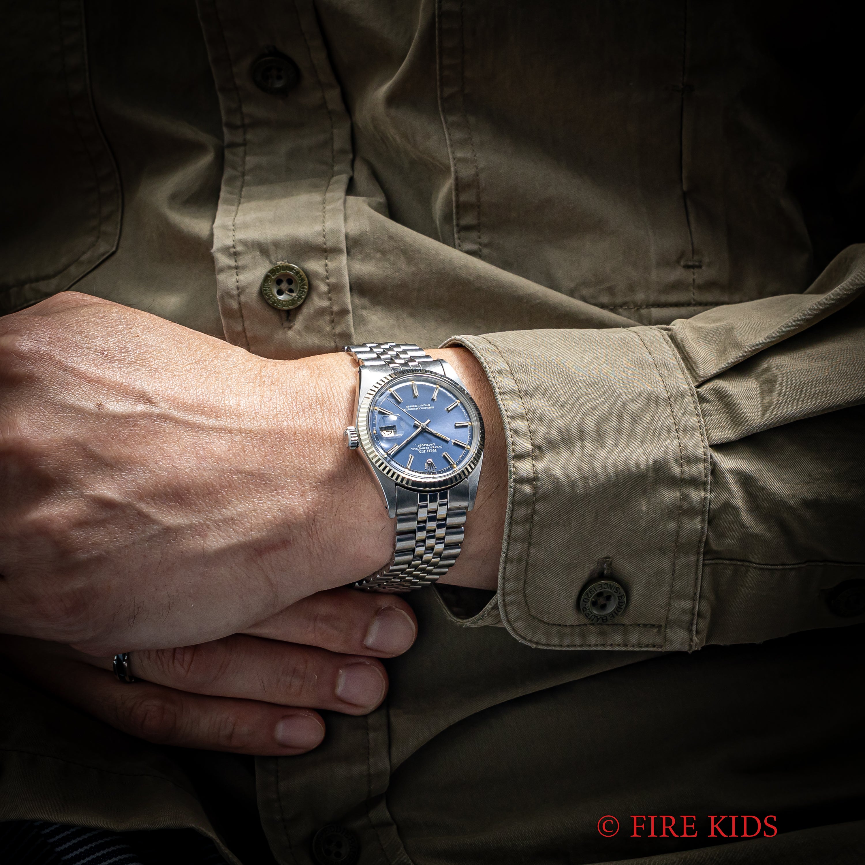 ロレックス デイトジャスト Ref.1601 ブルーダイヤル 1973年製 Cal.1570