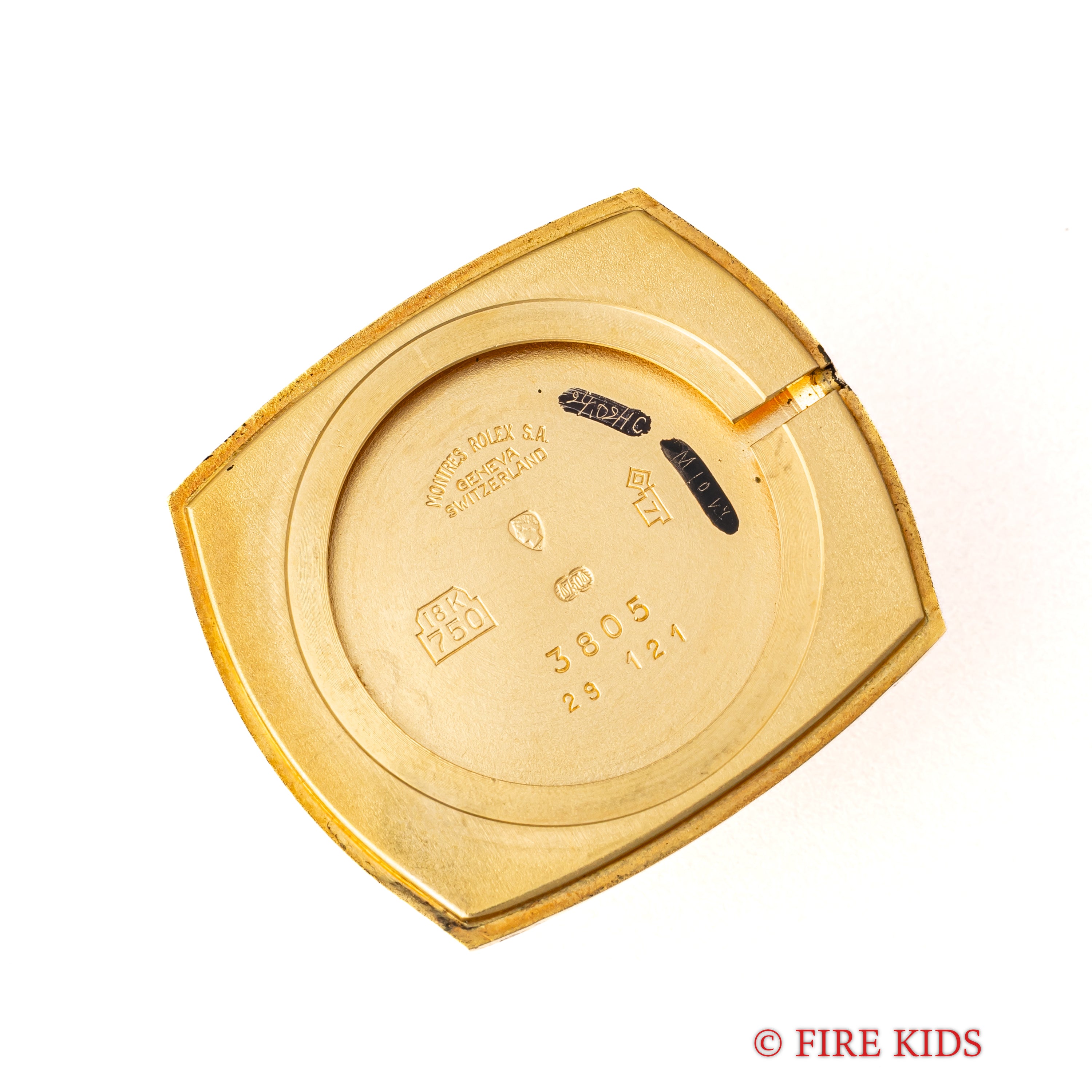 ロレックス 1975年製 チェリーニ トノー型 18金無垢イエローゴールド Cal.1601 Ref.3805 シグマダイヤル