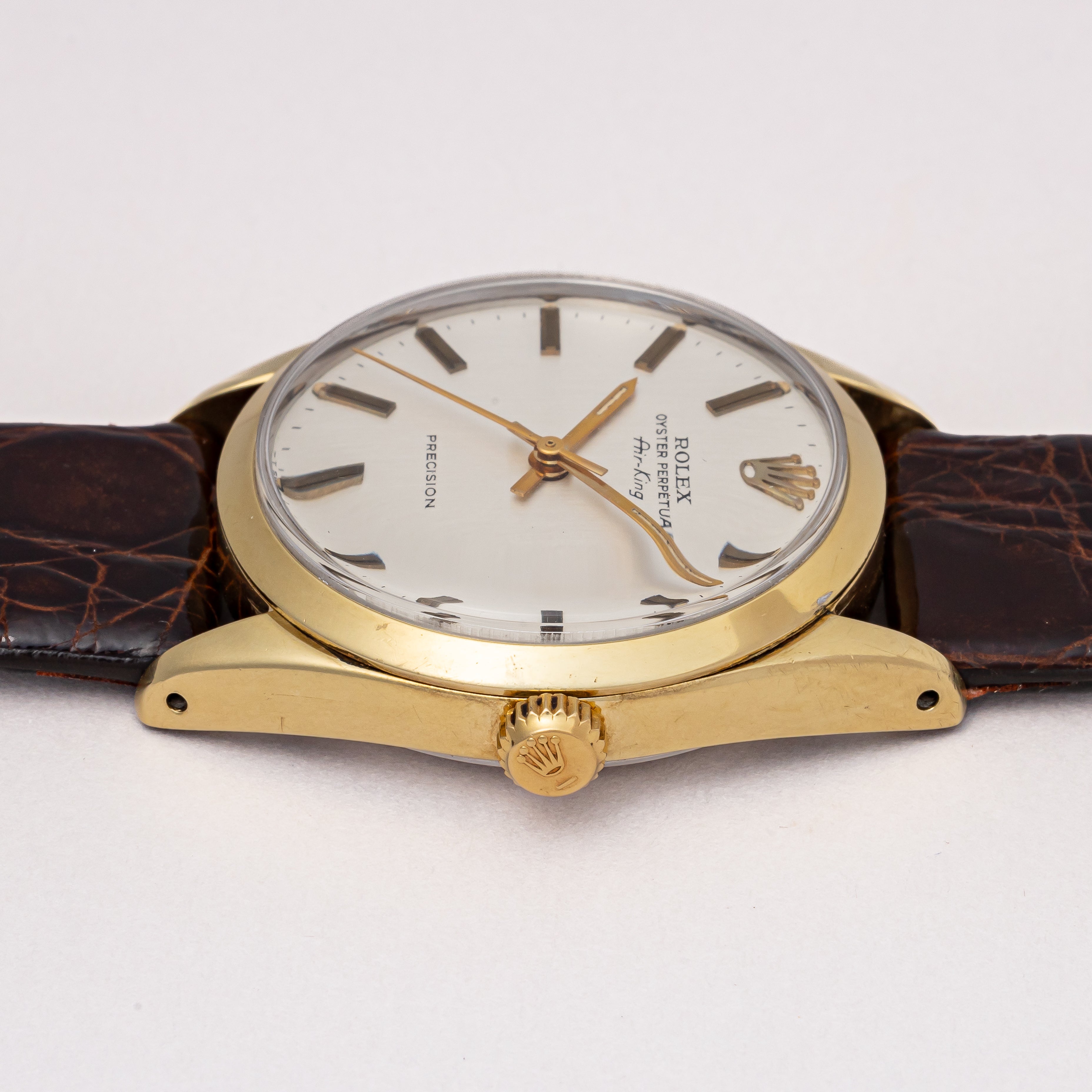 curryking　ロレックスレザーケース ロレックス エアキング 1972年製 Ref.5520 金張りケース